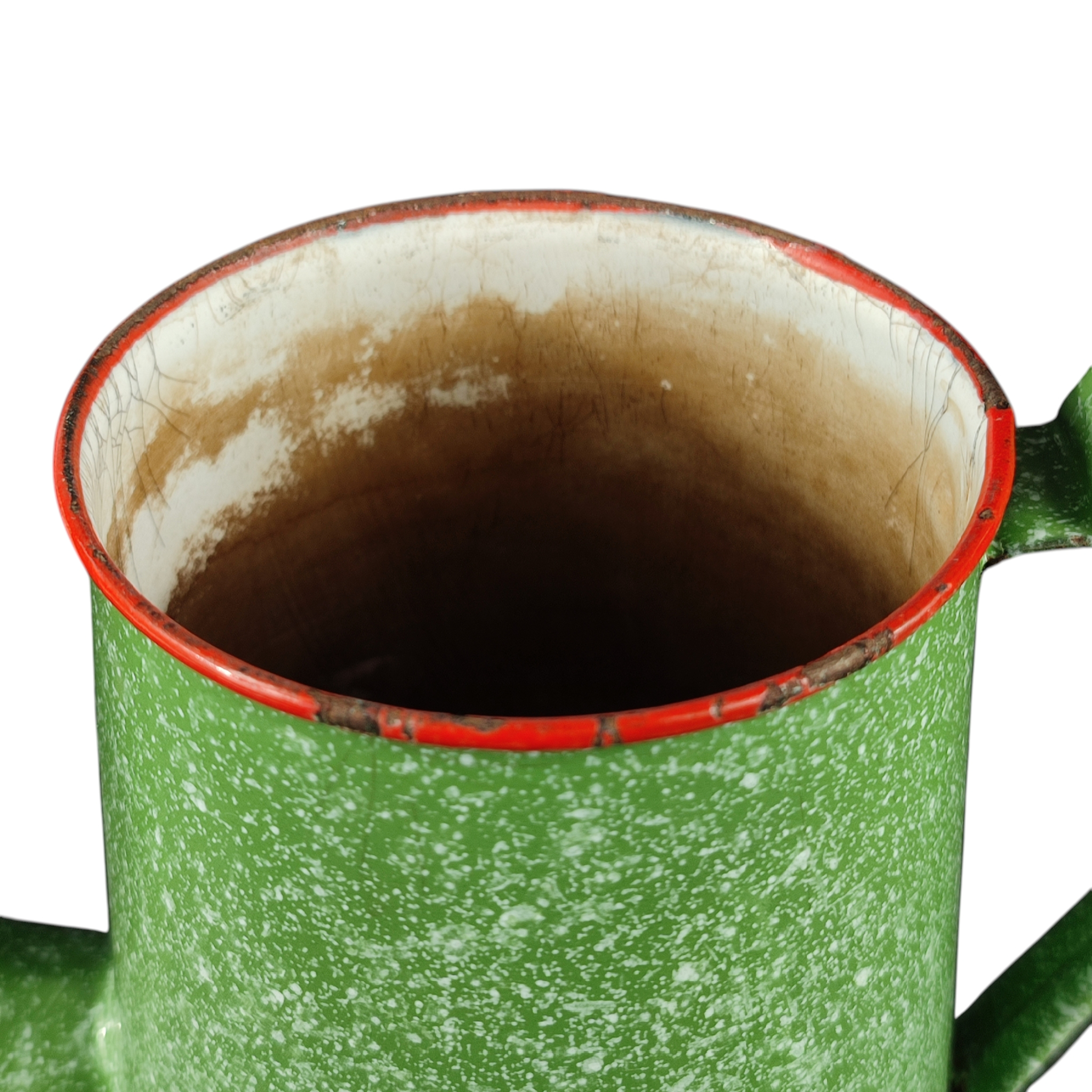Très ancienne cafetière en tôle émaillée - pour la décoration!  - Vue 11 - 