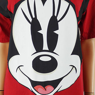 T-shirt rouge imprimé Minnie - manches courtes – Femme - Disneyland - M - Photo 3