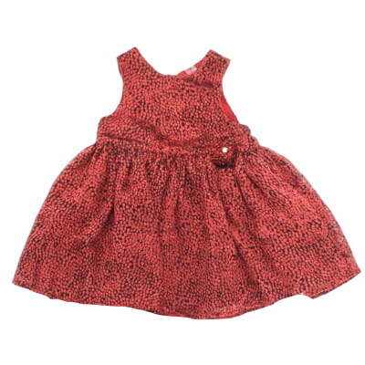 Robe bordeaux sans manches imprimée - bébé - Orchestra - taille 9 mois - Photo 0