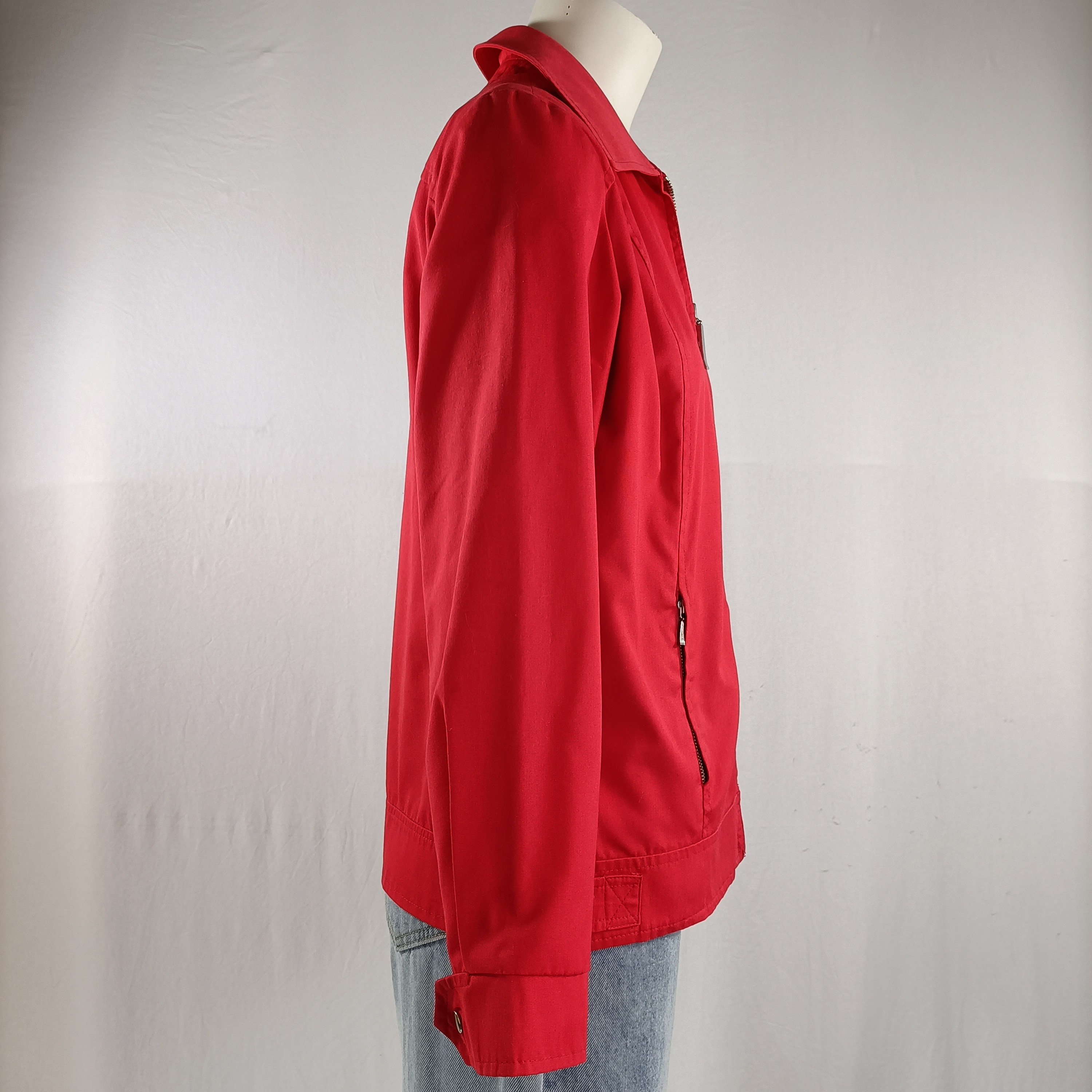 Voir photo 6 de Veste rouge vintage Braun Sport femme taille 40 coton polyester zip argenté Veste rouge vintage Braun Sport femme taille 40 coton polyester zip argenté Bon état - Vue 6 -