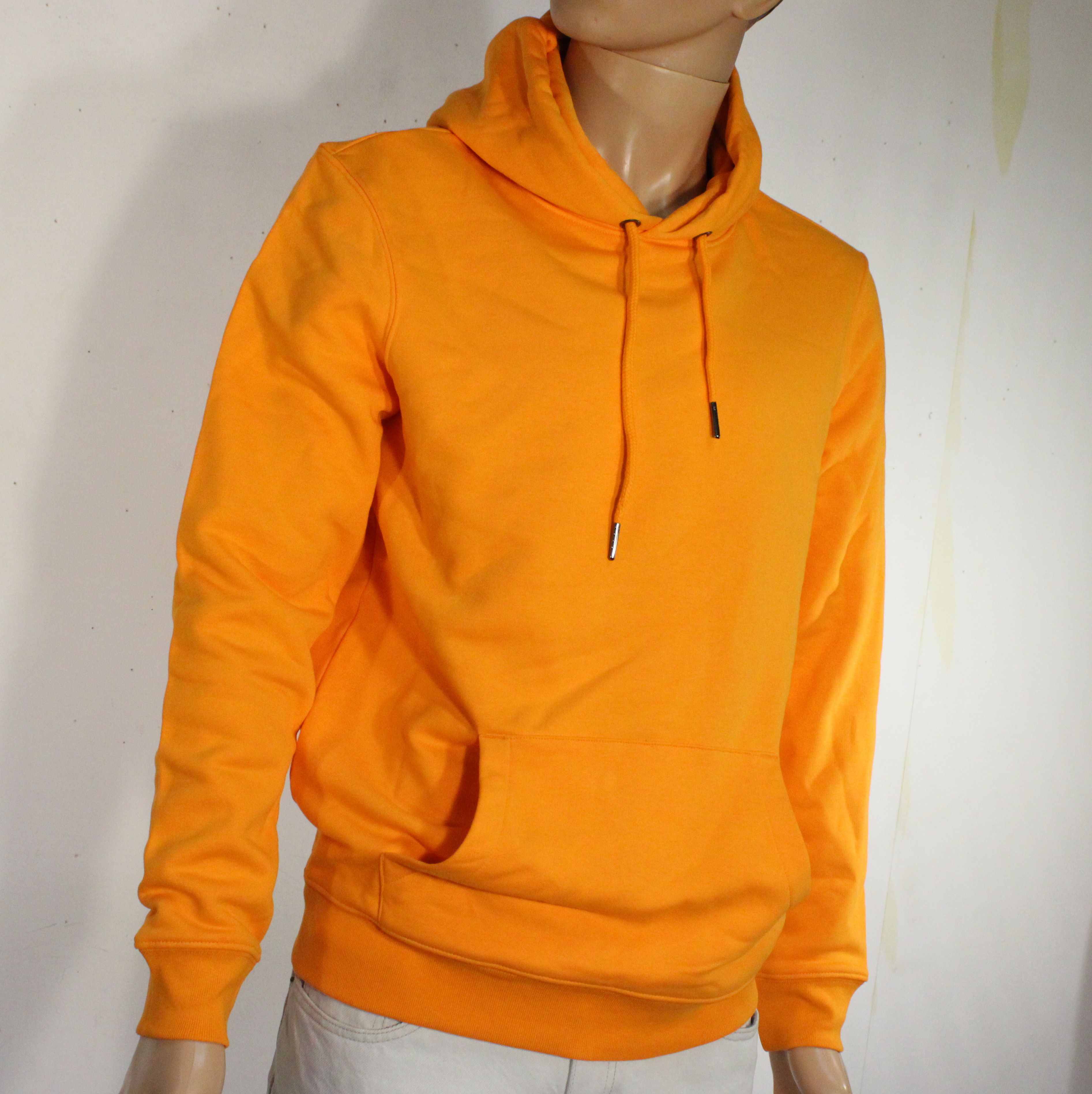 Sweat Mixte à Capuche Orange Coton Bio Taille M - Photo 3