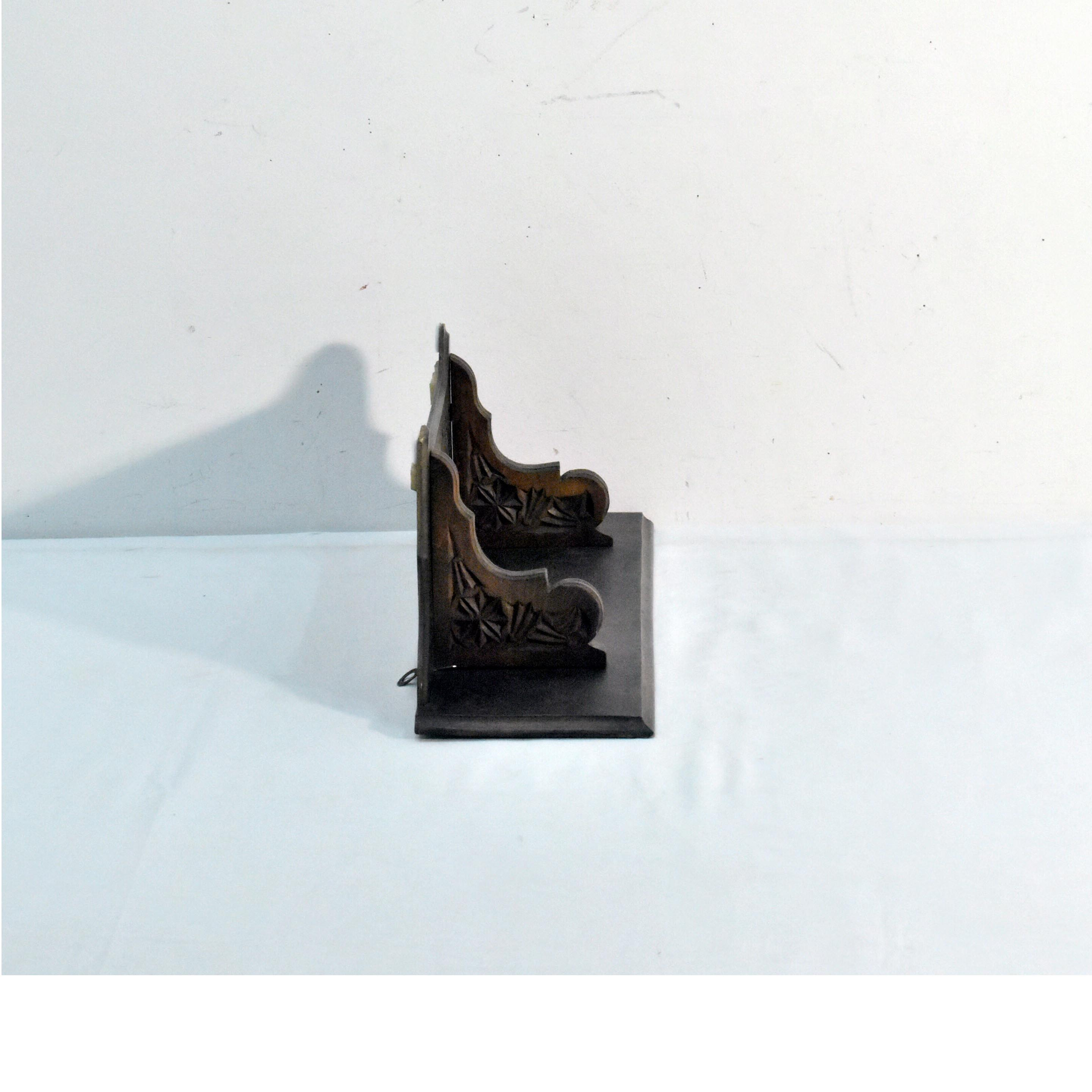Petite Etagère Murale Incomplète - Bois Sculpté - Photo 3