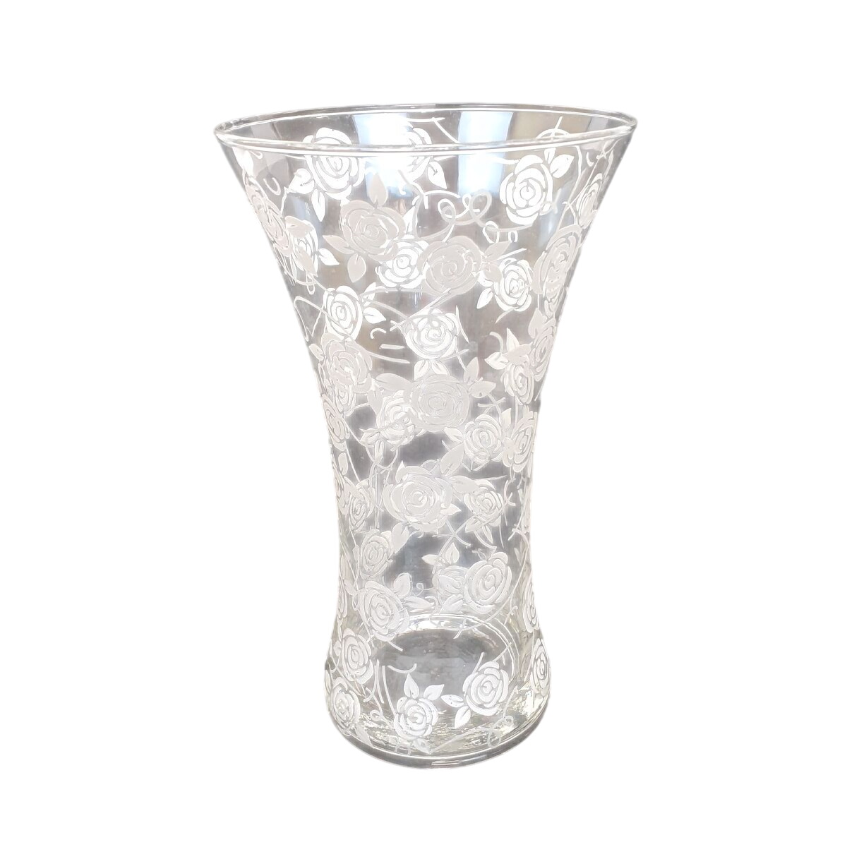 Vase - Verre fin - Déco florale Bon état -  reconditionné disponible sur Label Emmaüs