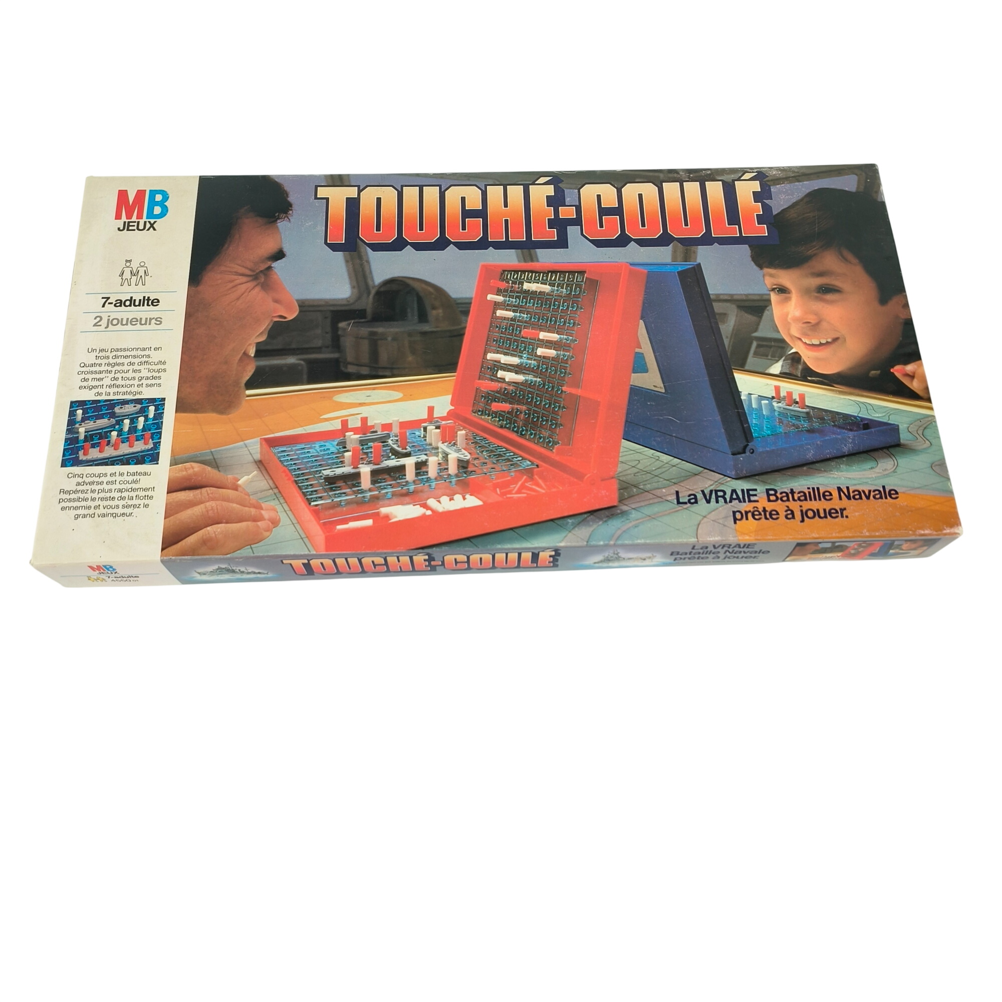 Jeu de société- Touché-coulé-MB- vintage- à partir de 7 ans Très bon état -  reconditionné disponible sur Label Emmaüs