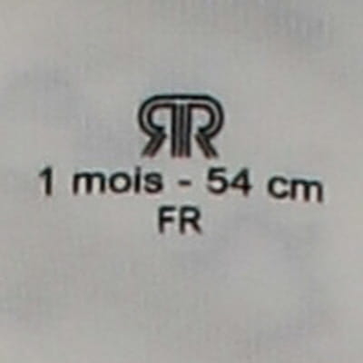 Pyjama blanc imprimé - bébé - La Redoute - taille 1 mois - Photo 2