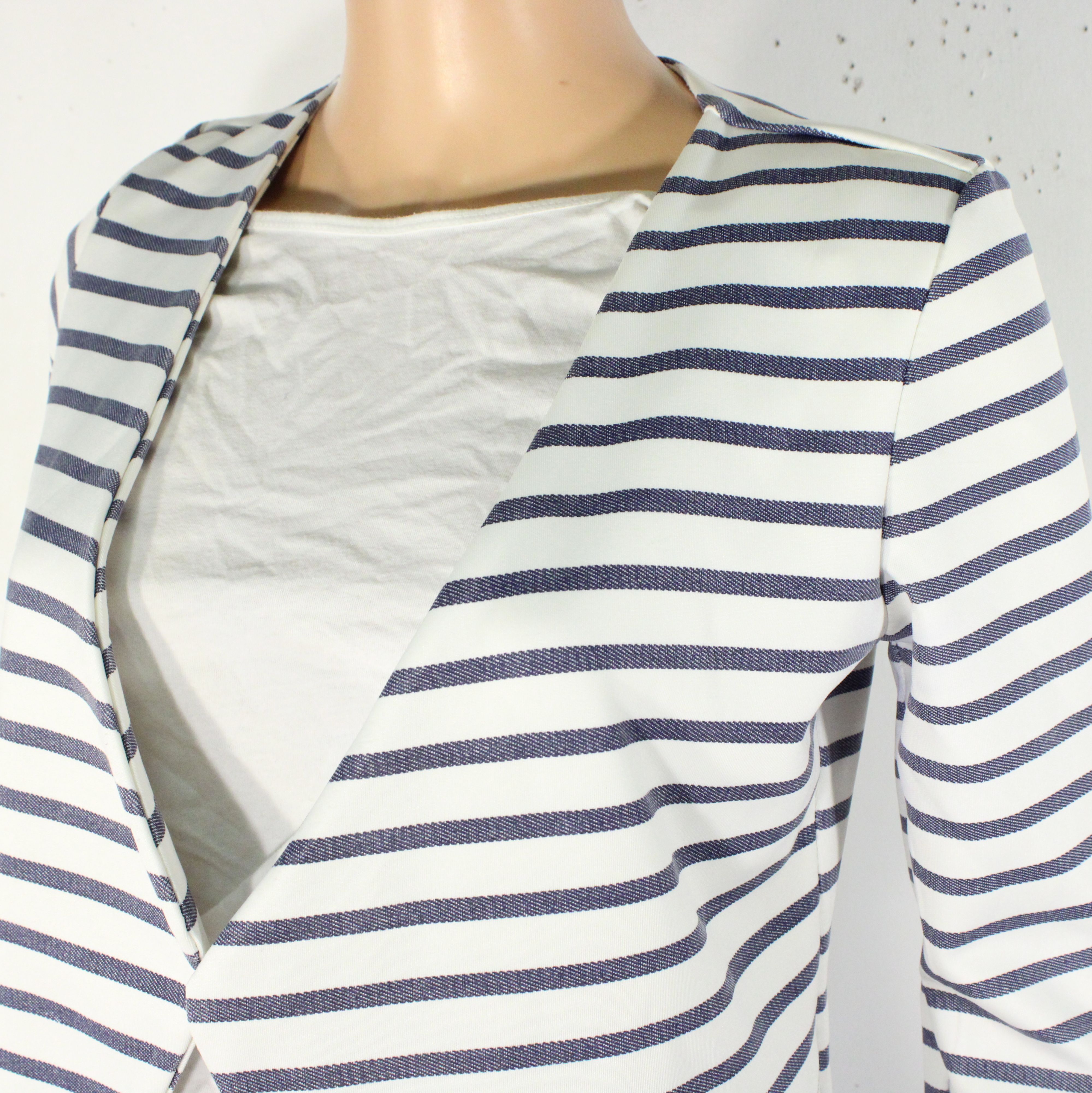 Veste Blanche & Bleue Marine Taille Estimée S - Photo 4