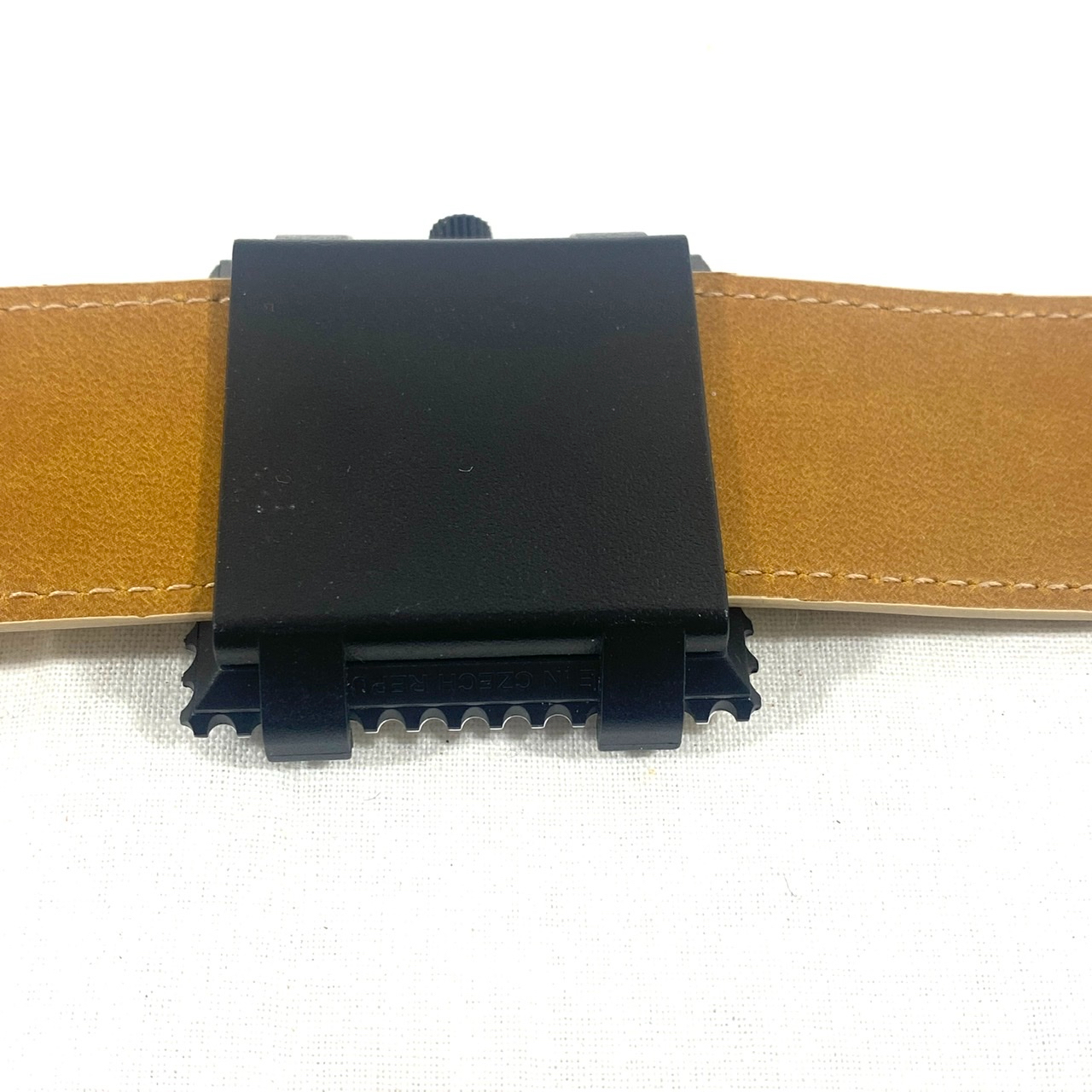 Montre Stamps avec cadran Circle Game et bracelet en cuir beige - Très bon état - Photo 4