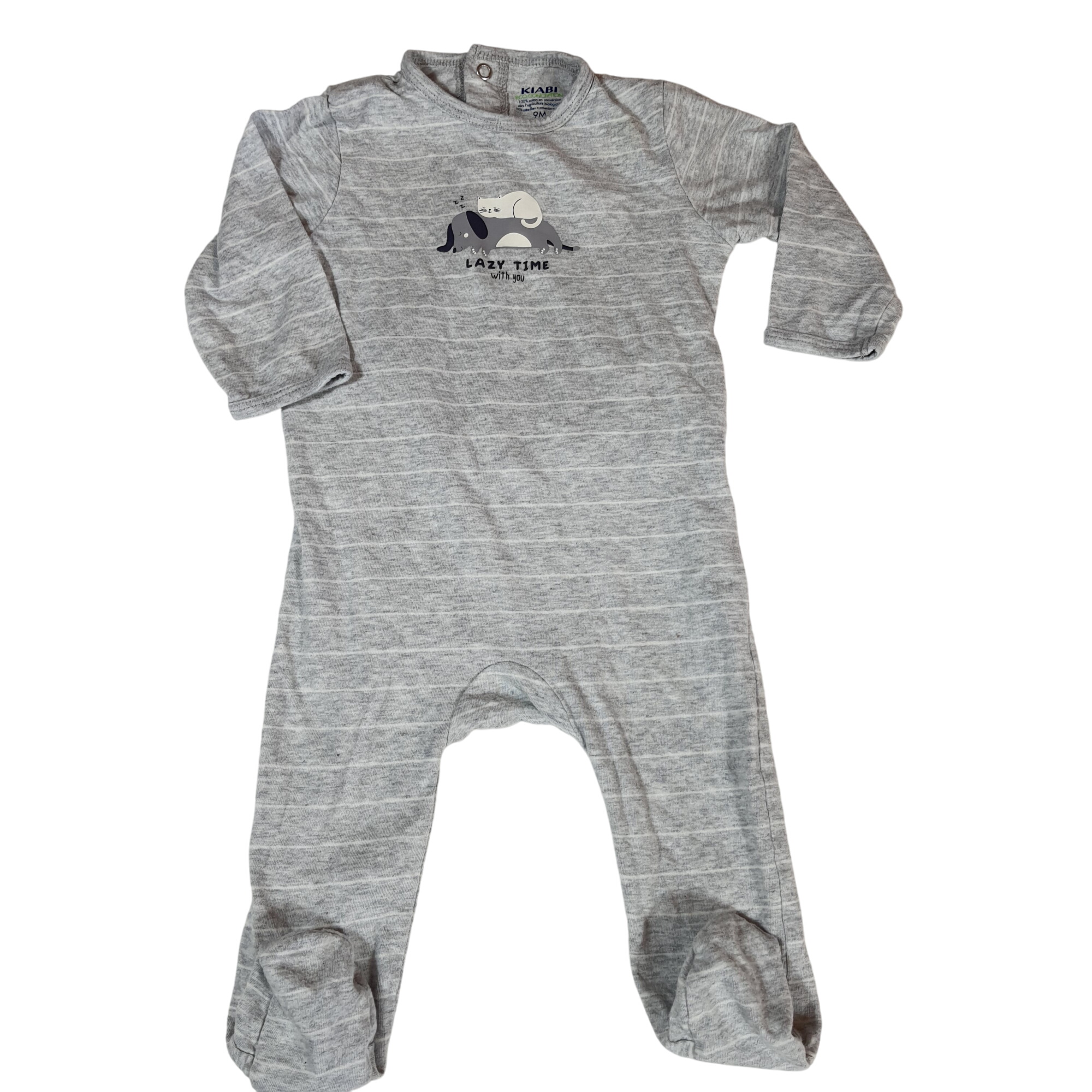 Pyjama d'été gris - Kiabi - 9 mois - Photo 0
