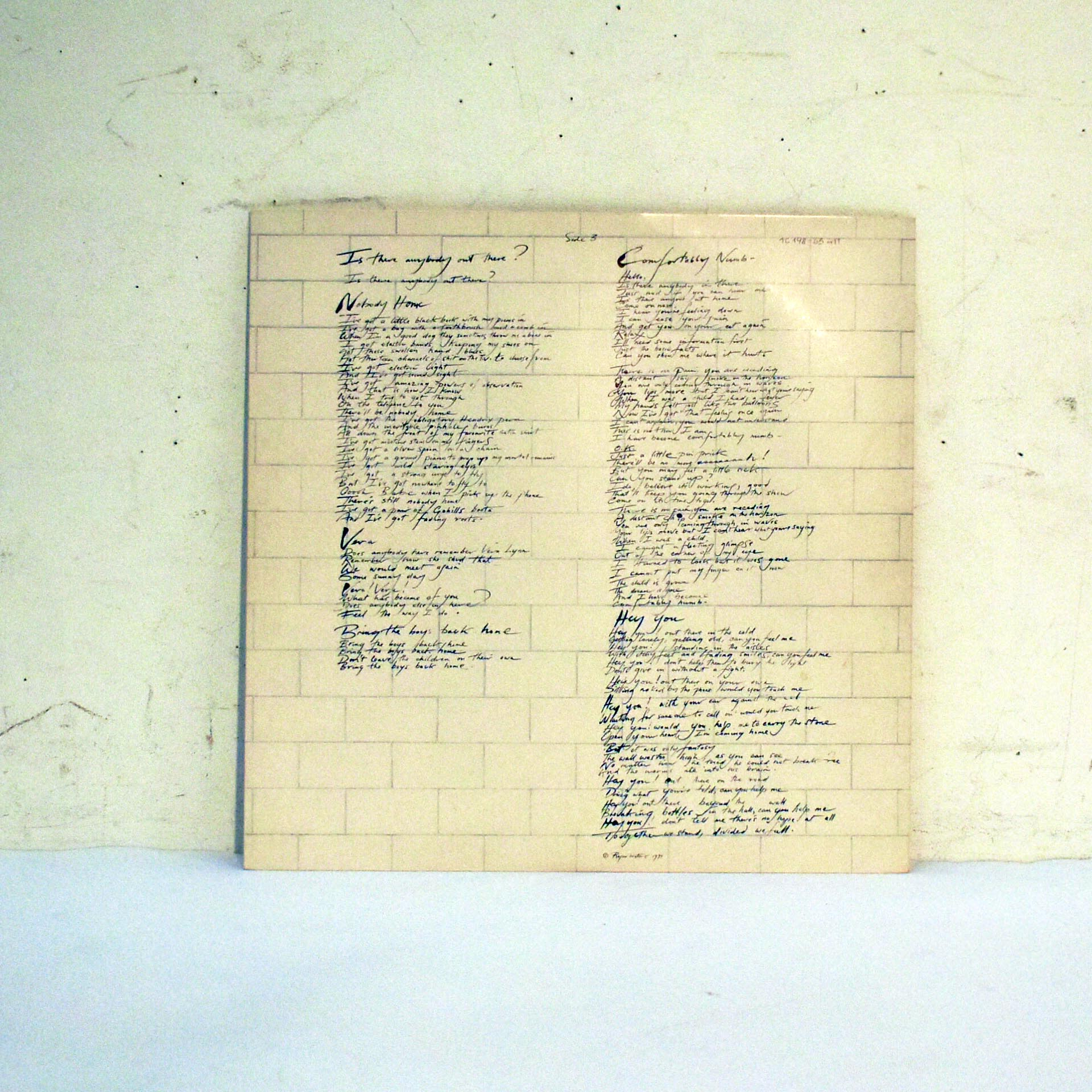 The Wall by Pink Floyd - Double Album 33 Tours Gatefold - EMI Electrola Gmbh Bon état - Vue 5 - 