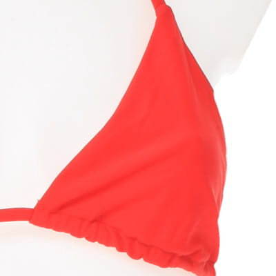 Haut de maillot de bain rouge - femme - taille L - Photo 3