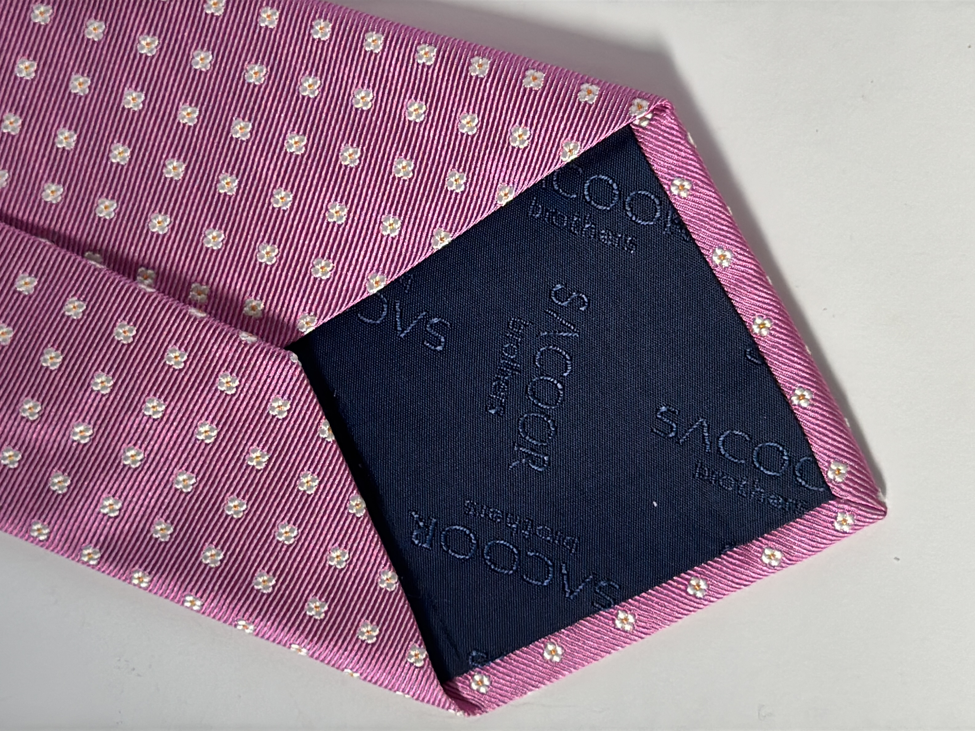 Cravate Sacoor brothers violette à motifs 👔 - Photo 4