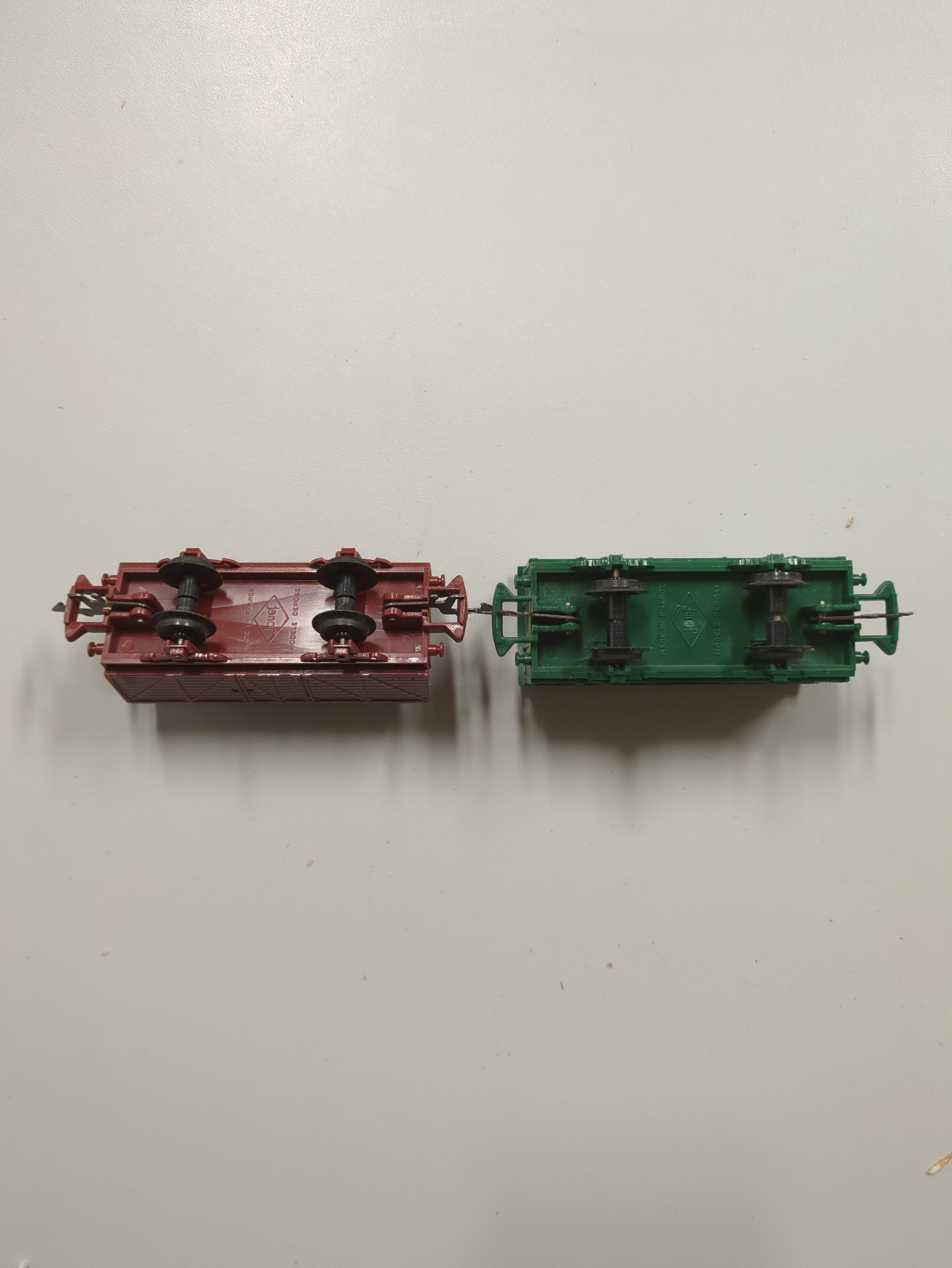 Lot de 2 wagon de marchandises Jouef HO Bon état - Vue 3 - 