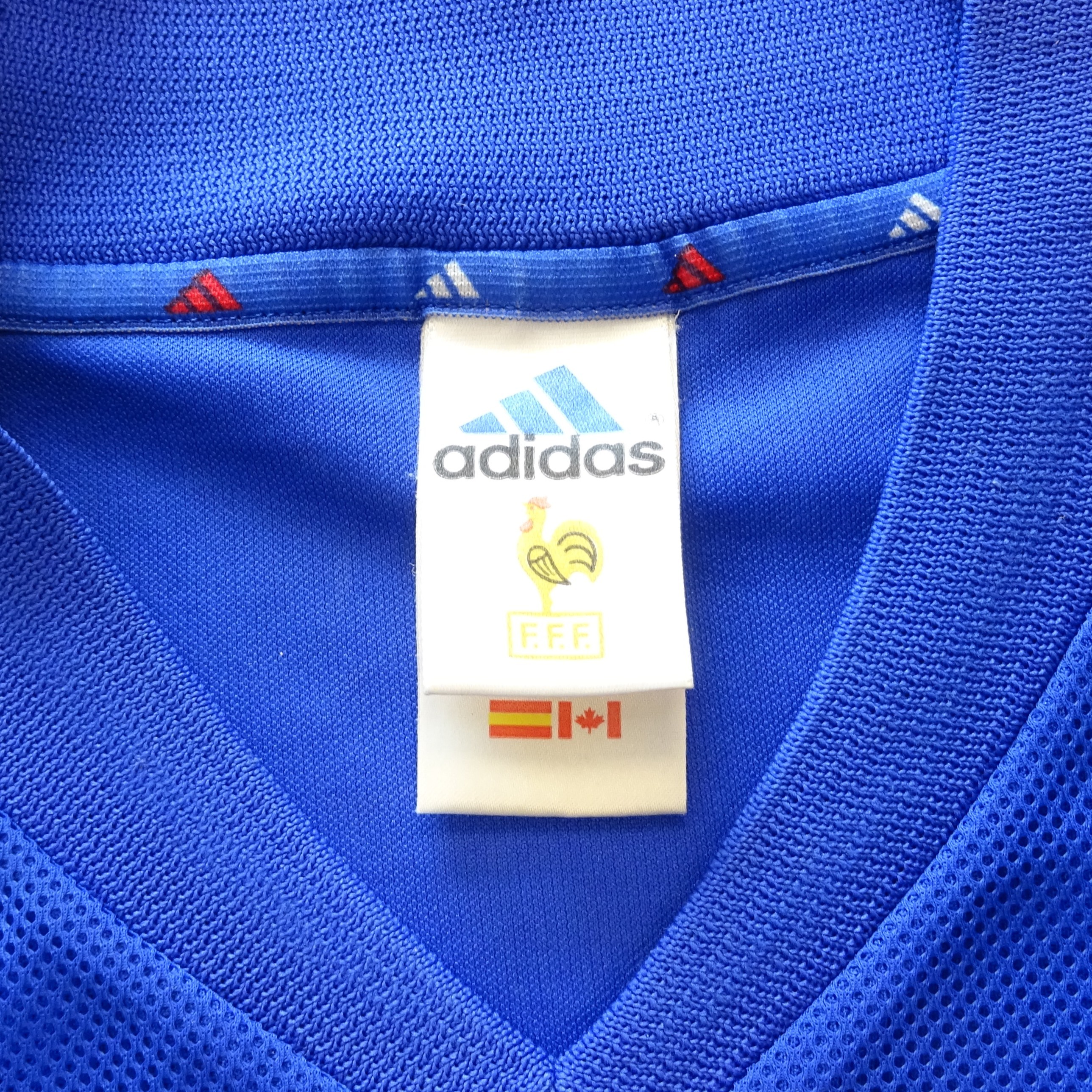 Voir photo 2 de ADIDAS Ancien maillot de football équipe de France vintage rétro ADIDAS Ancien maillot de football équipe de France vintage rétro Bon état - Vue 2 -