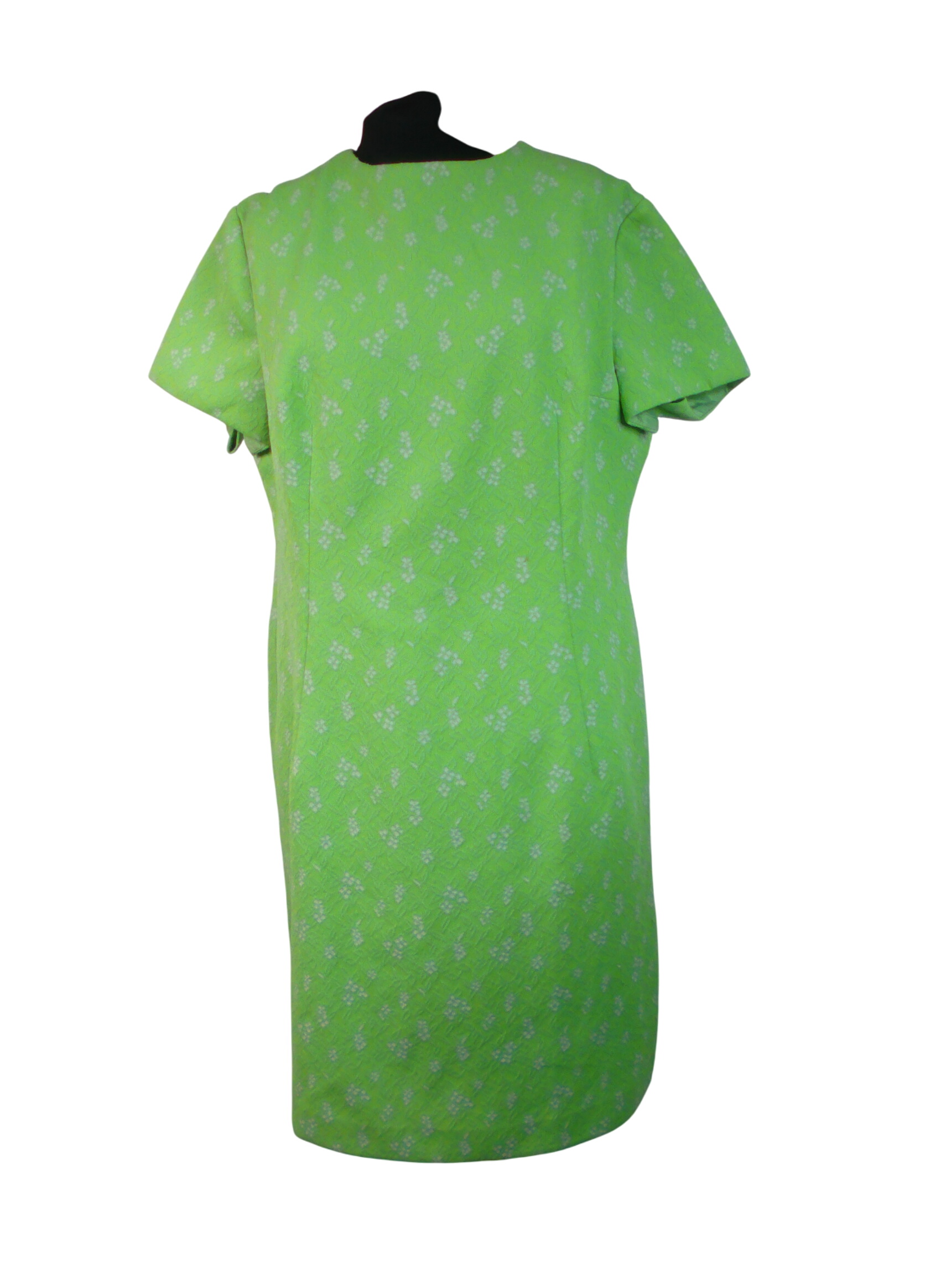 Robe Vintage TREVIRA, avec motifs blanc, taille 48 - Label Emmaus - Modalova