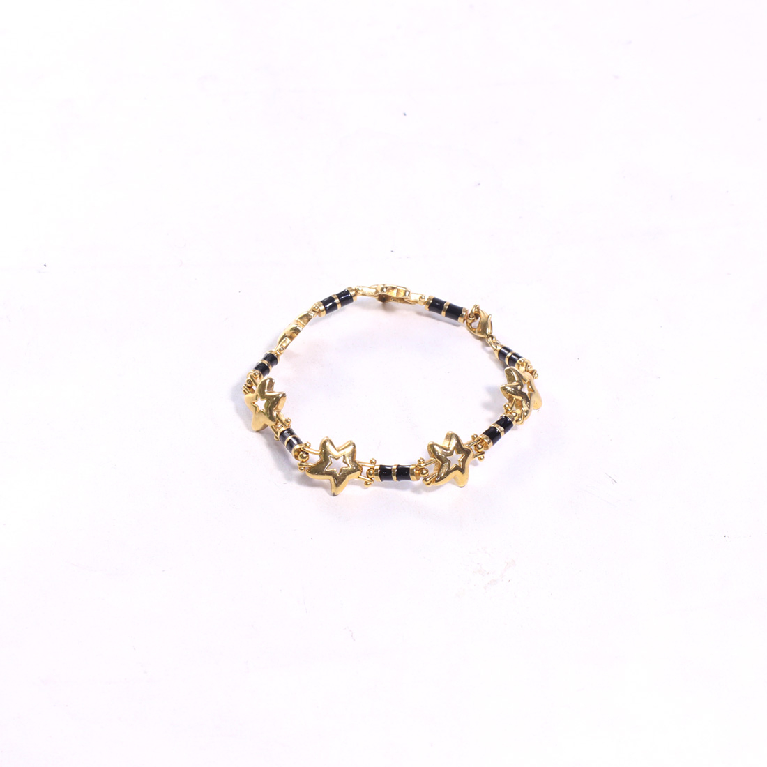 Bracelet en métal doré étoile Bon état - Vue 2 - 