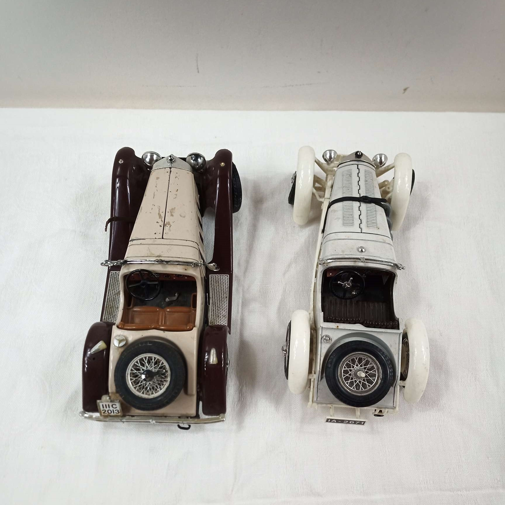 Voir photo 2 de lot de deux Voitures Mercedes Benz SSK1928 lot de deux Voitures Mercedes Benz SSK1928 État correct - Vue 2 -