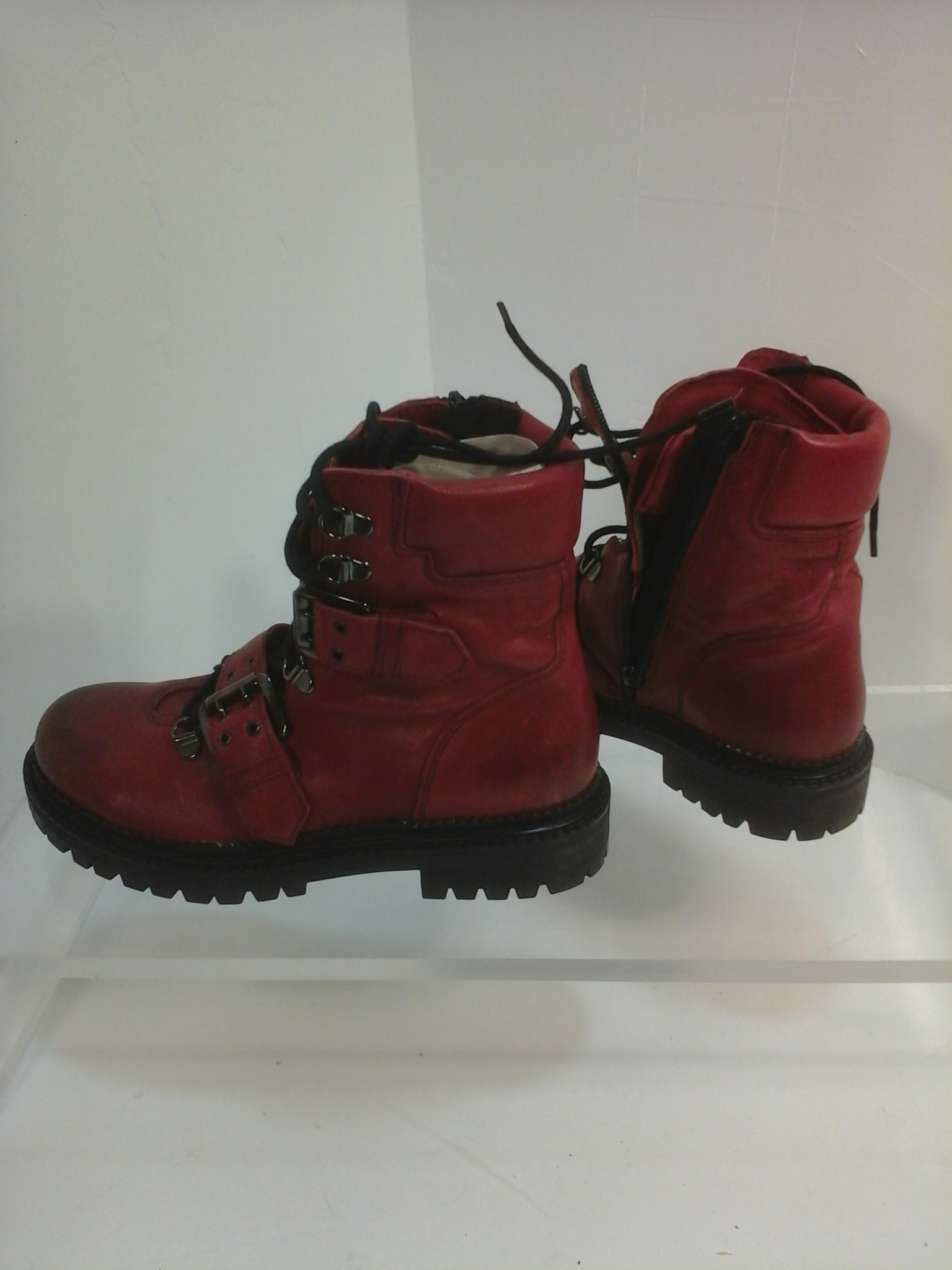 Boots rouges lacets Fabbrica Dei Colli - Photo 2