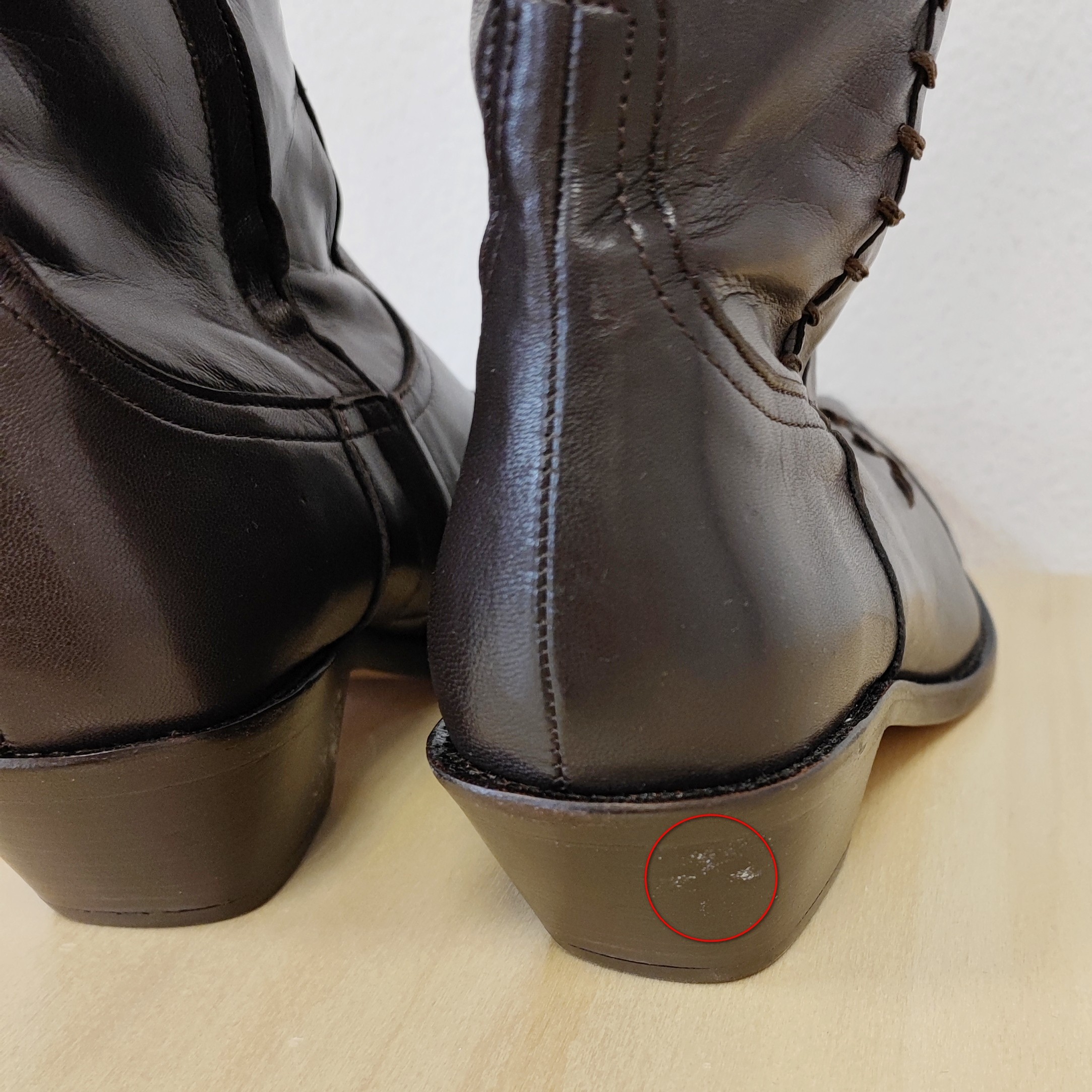 PROMO STEPHANE KELINA - Santiag marron foncé en cuir - 36.5 - Femme - Bon état - Photo 8