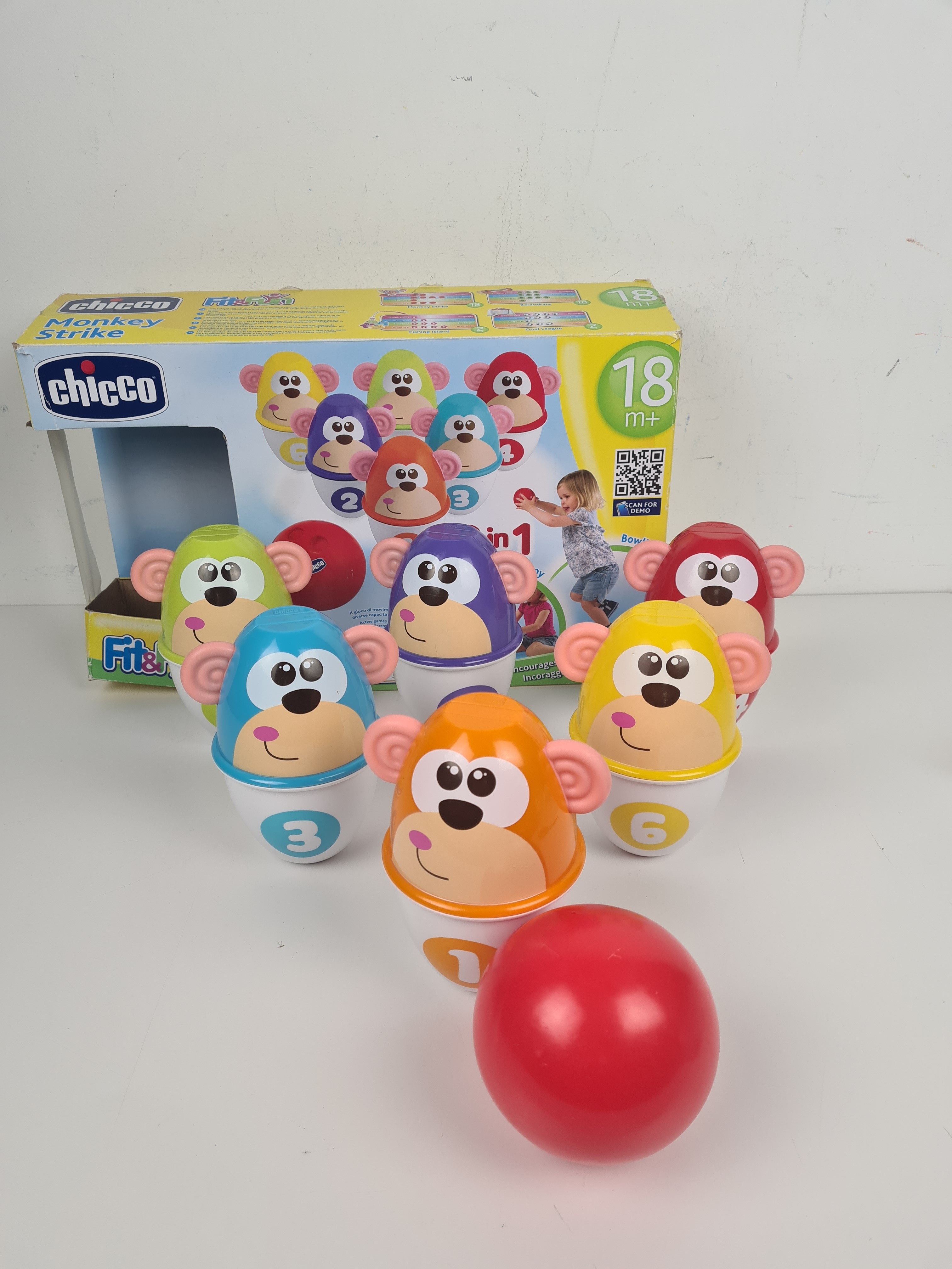 Jeu de Gioco impilabile - Stackable toy - Fit & Fun - Monkey Strike - Chicco - 18 mois + - Photo 2