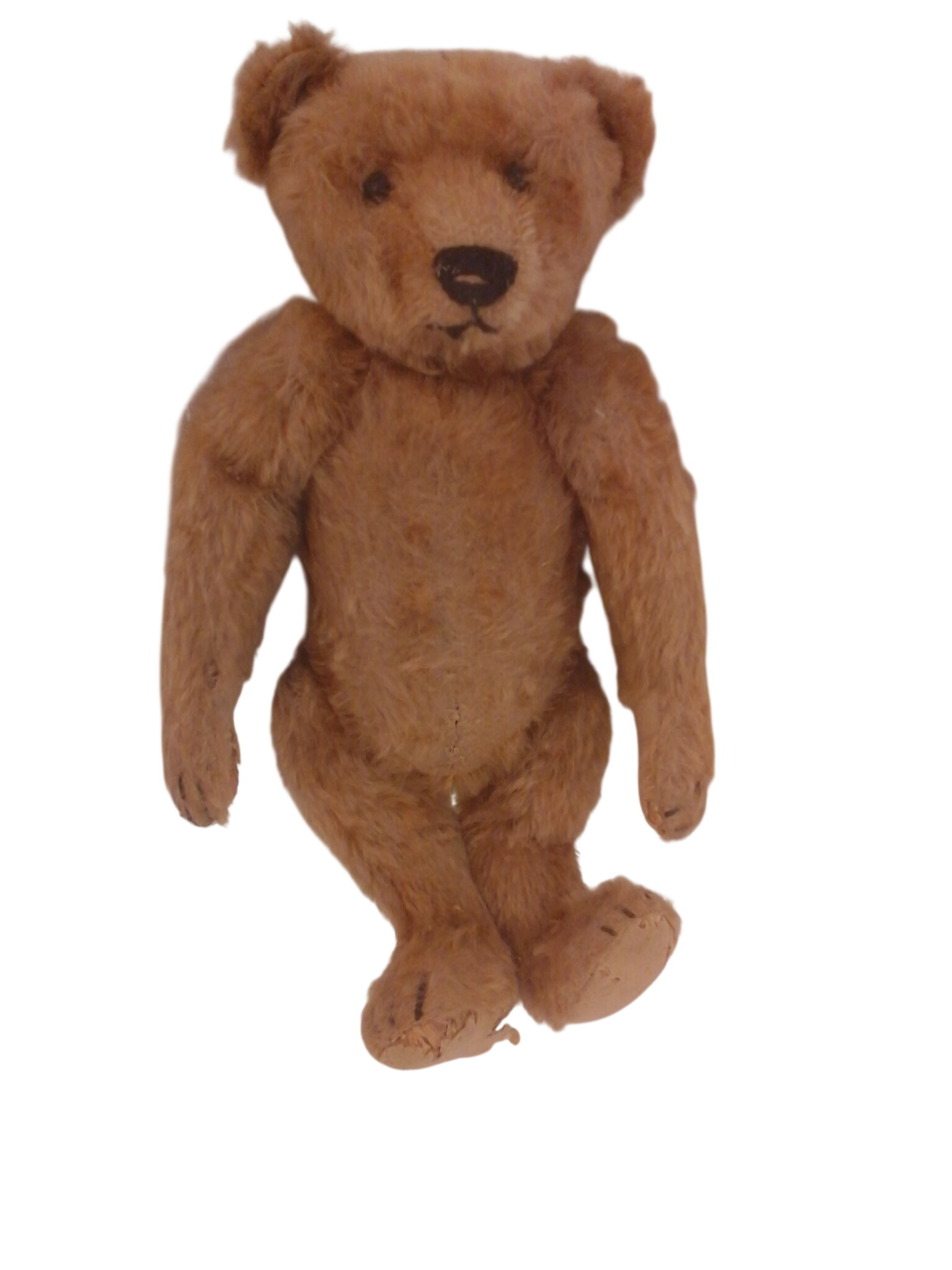 Ancien ours en peluche vintage articulé à restaurer,style année s 50-60,collection. État correct -  reconditionné disponible sur Label Emmaüs