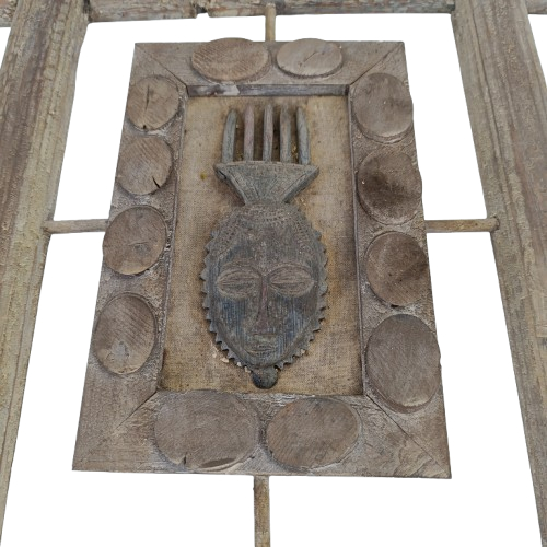Tableau en bois masque africain - Photo 1