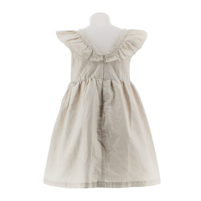 Robe beige avec fibre argentée - Fille - OKAÏDI - Taille 10 ans - Photo 1