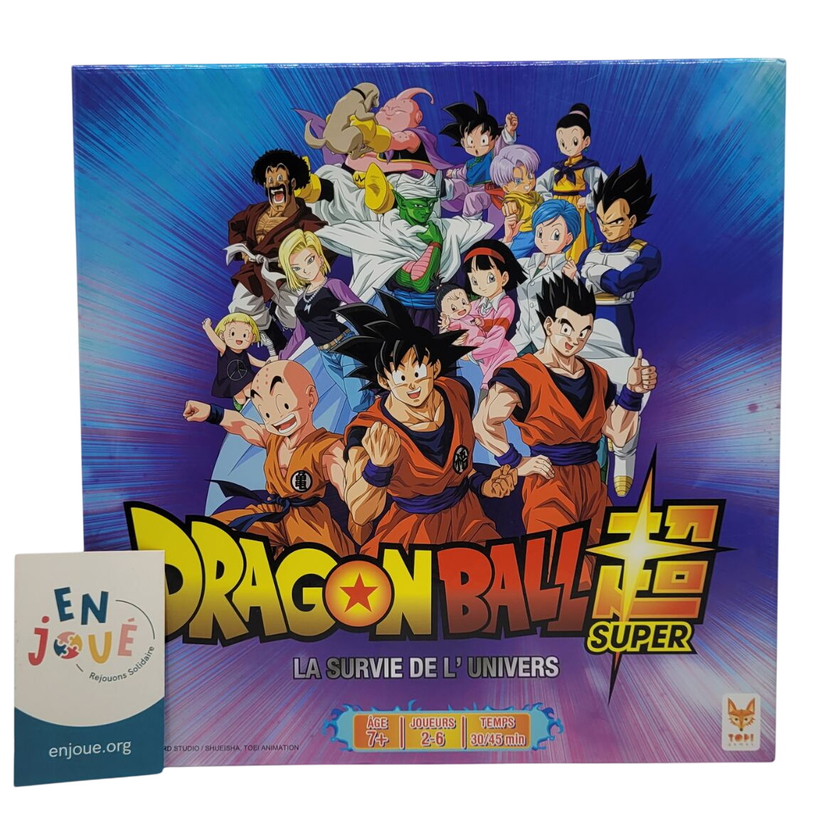 Jeu de société - DragonBall Super - La survie de l'univers -Topi Games - Dès 7 ans. Comme neuf -  reconditionné disponible sur Label Emmaüs