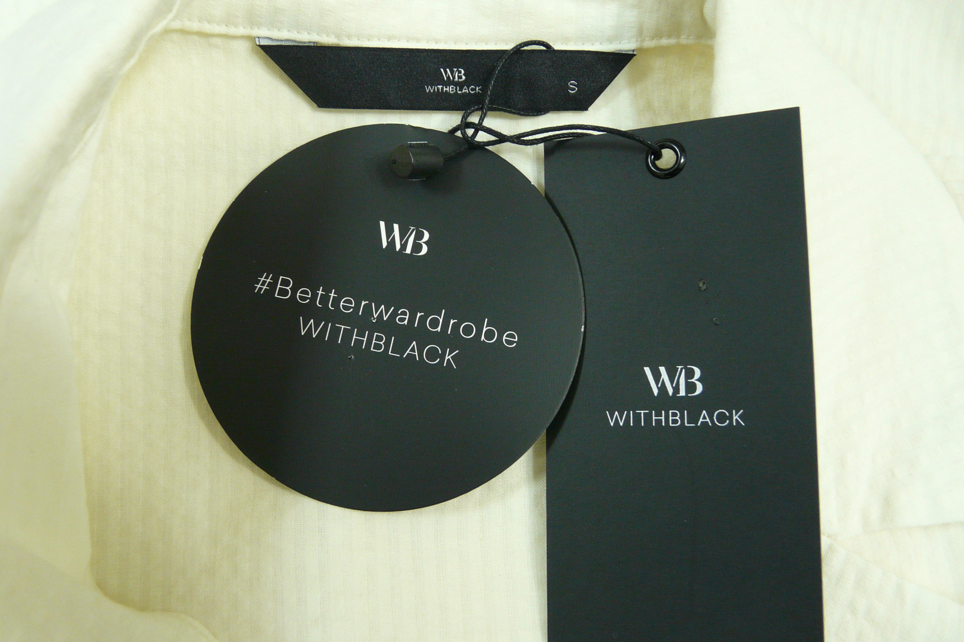 HF331 - Chemisier ample - WB With Black - Taille S  - Vue 9 - 