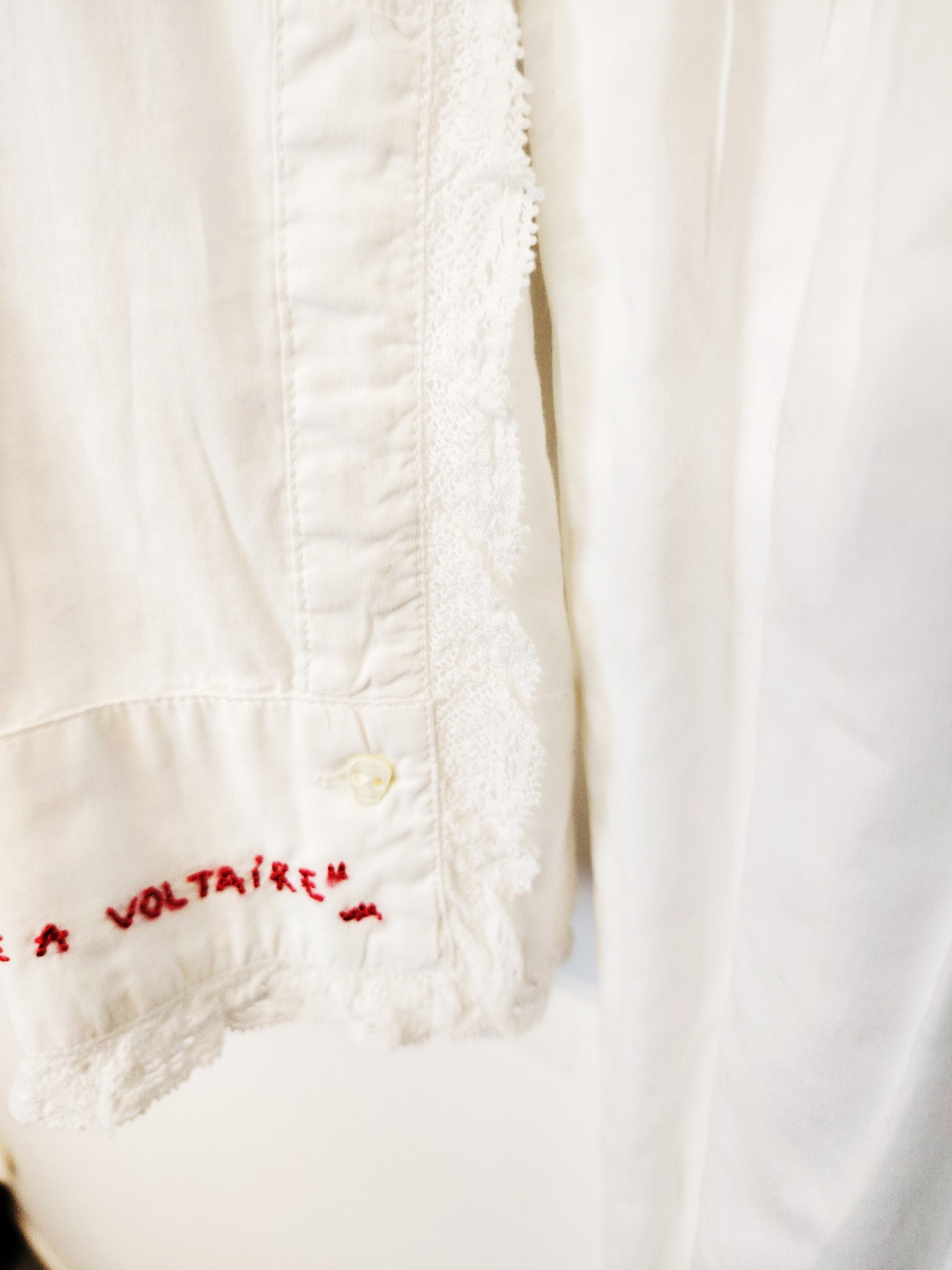 Zadig et Voltaire Robe Chemise blanche avec galon - Taille M - Photo 8