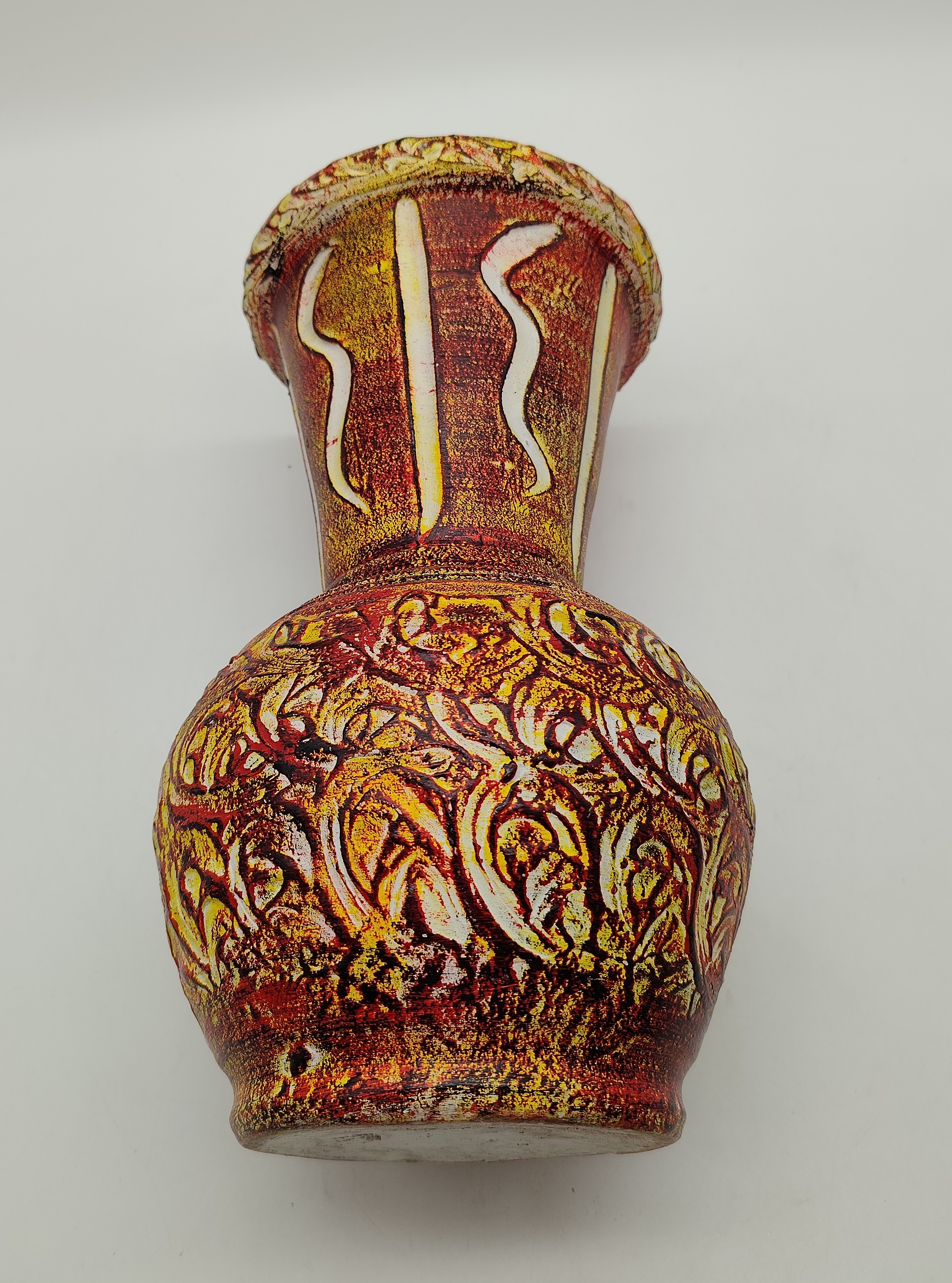 Vase moderniste Catalan en céramique peinte Très bon état - Vue 3 - 