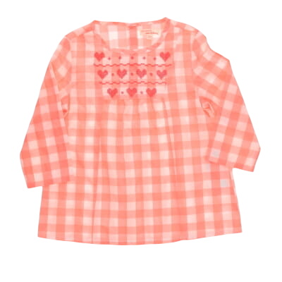 Robe rose à carreaux rose et blanc - Du pareil - taille 6 ans - Photo 0