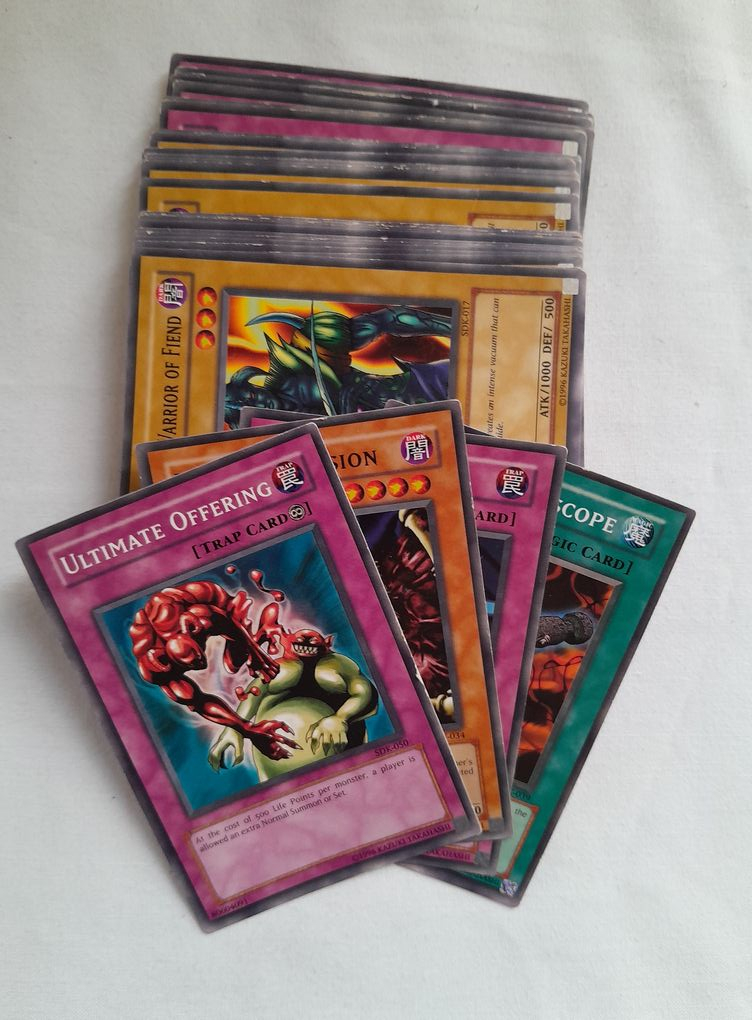 Lot de 40 Cartes Yu Gi Oh ! Deck demarrage Pegasus DDP-F - 1St edition Complete - Très bon état - Photo 7