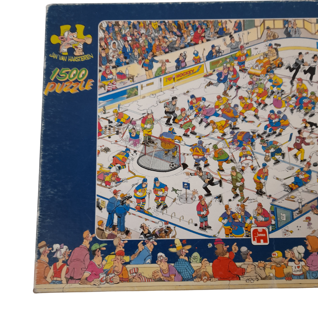 Puzzle Jan Van Haasteren - Le Hockey sur Glace (IJshockey) - 1500 pièces - Jumbo Bon état - Vue 4 - 