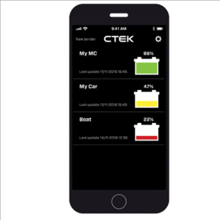 Batterie Sense monitor CTEK - Status batterie sur votre smartphone (IOS & Android) Comme neuf - Vue 8 - 