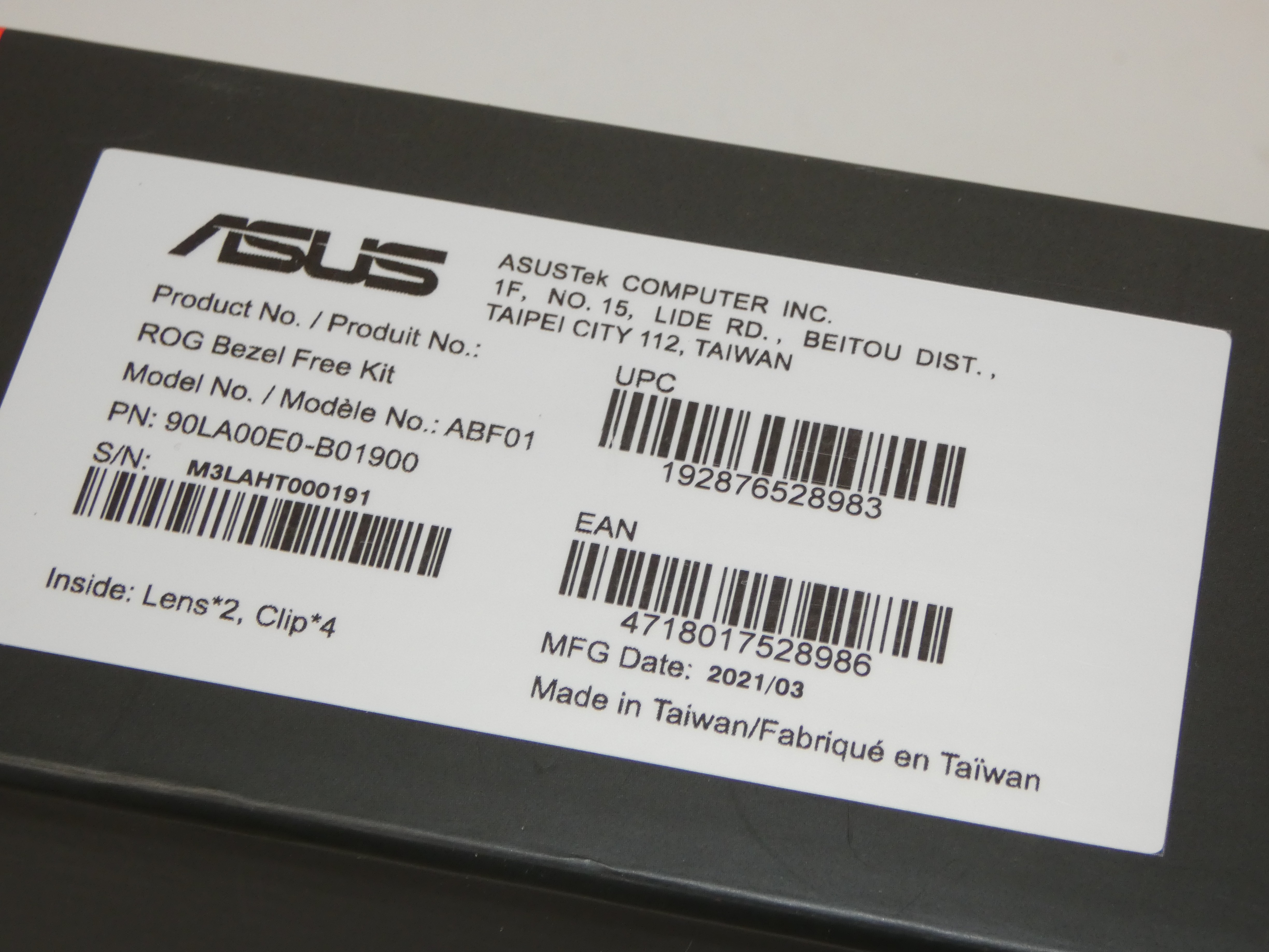ASUS ROG Bezel Free Kit - Comme neuf - Photo 8
