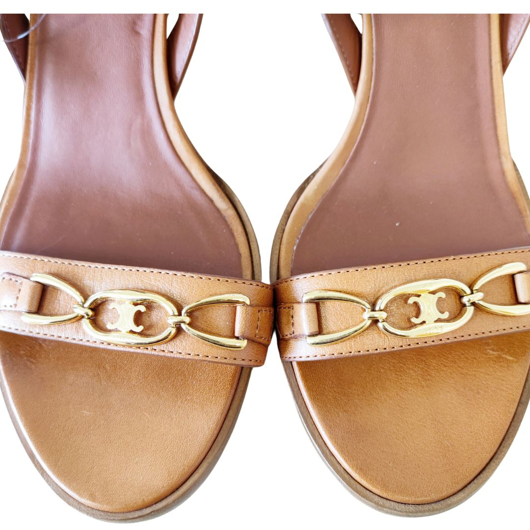 ❤ CELINE - Sandales TRIOMPHE - 37.5 - Femme  - Photo 6
