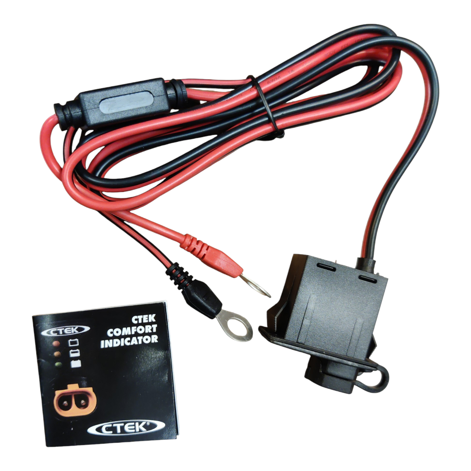 Indicateur (et prise) de charge batterie CTEK 1,5m (Confort indicator panel) pour tableau bord voiture, bateau... Comme neuf - Vue 3 - 