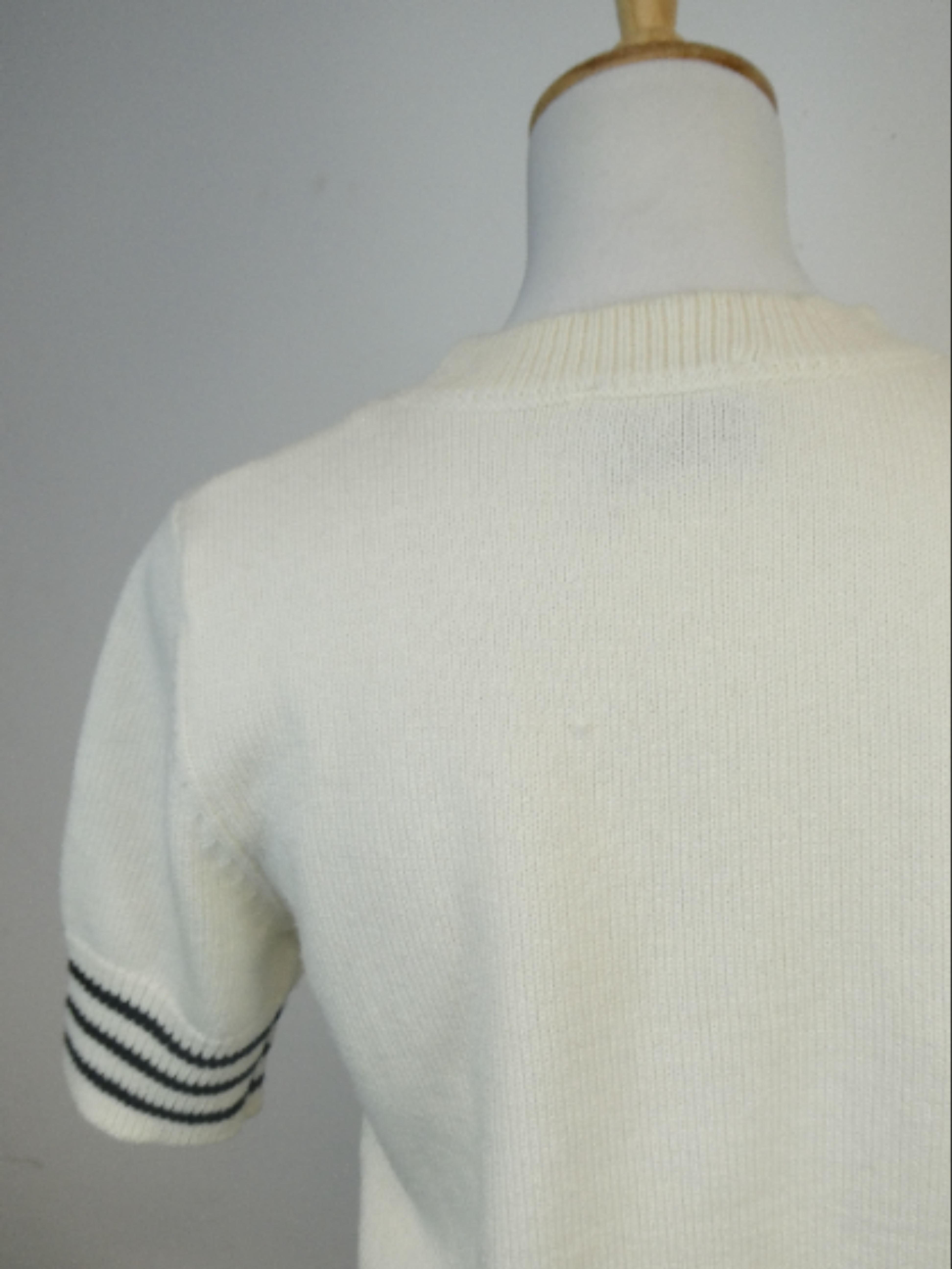 Prada - Pull blanc en laine - 34/XS/S - Photo 6