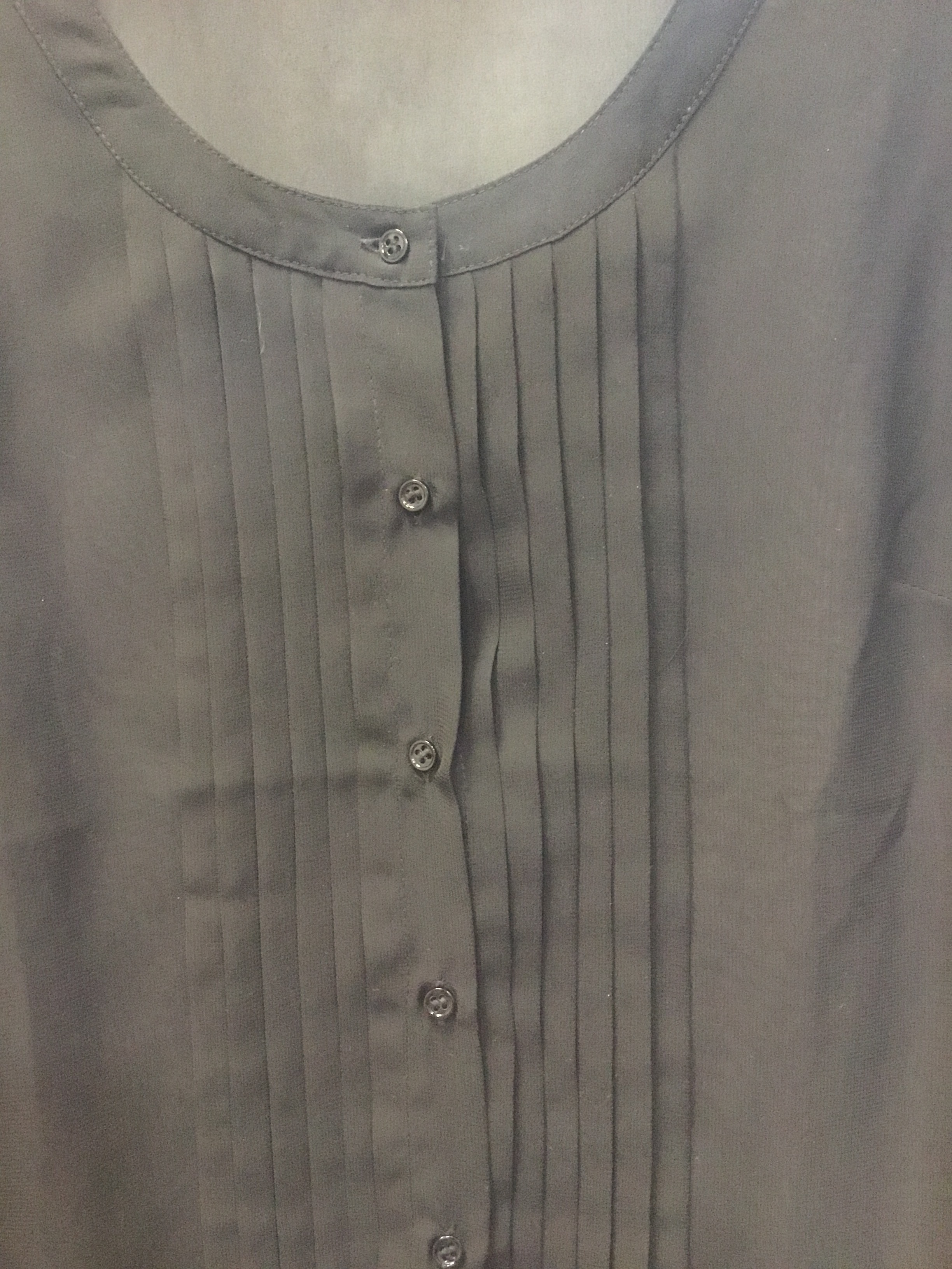 Chemisier noir en tulle « Laurent Clement » T44  - Vue 3 - 