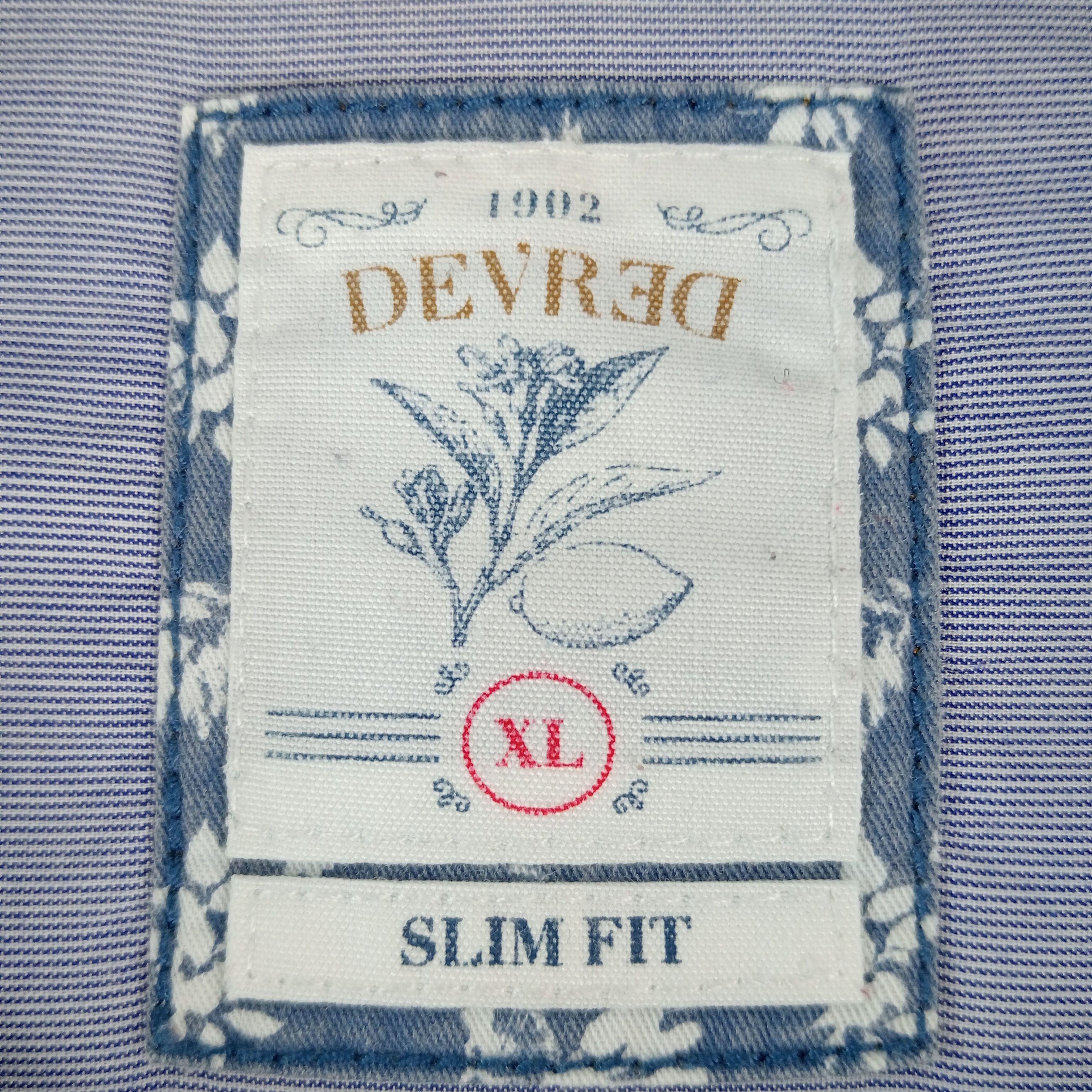 Chemise homme de la marque Devred col classique manches courtes de couleur bleu marine taille XL (44) - Photo 7