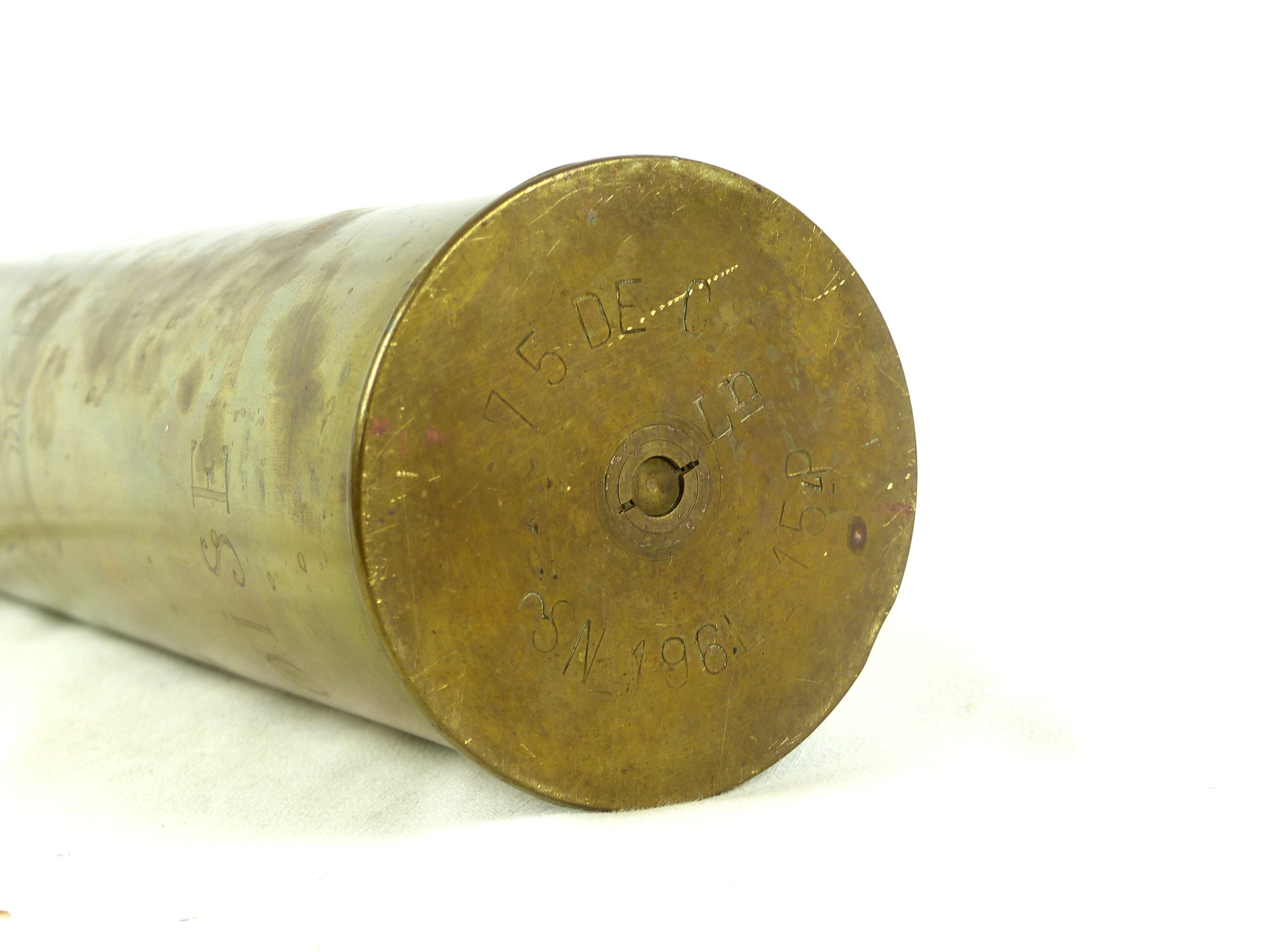 Douille d'artillerie décorée de 1916 Très bon état - Vue 7 - 