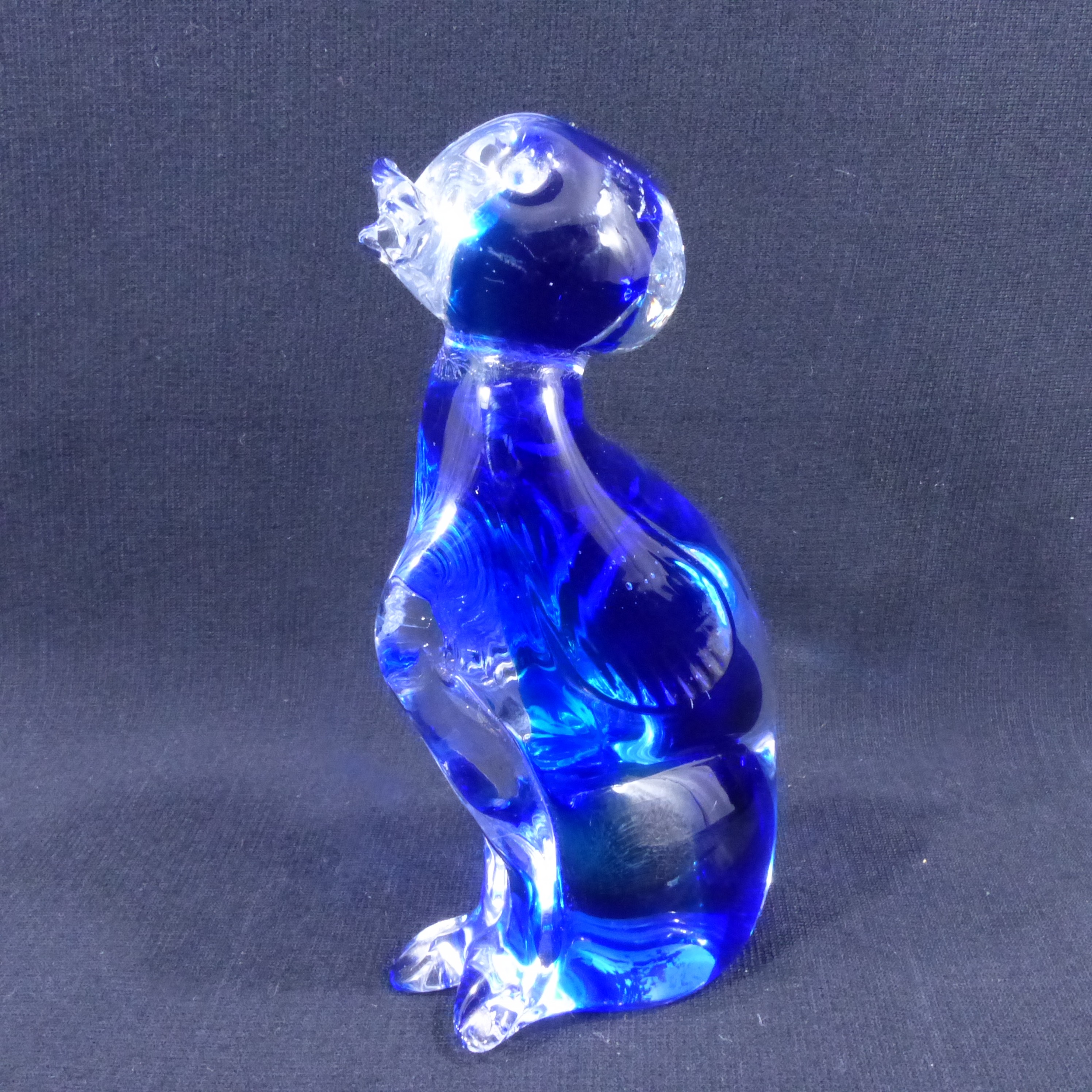 Sculpture en verre sommerso de Murano / attribue à Sandro Frattin - Estampillé Vetreria Artistica tfz Bon état - Vue 5 - 