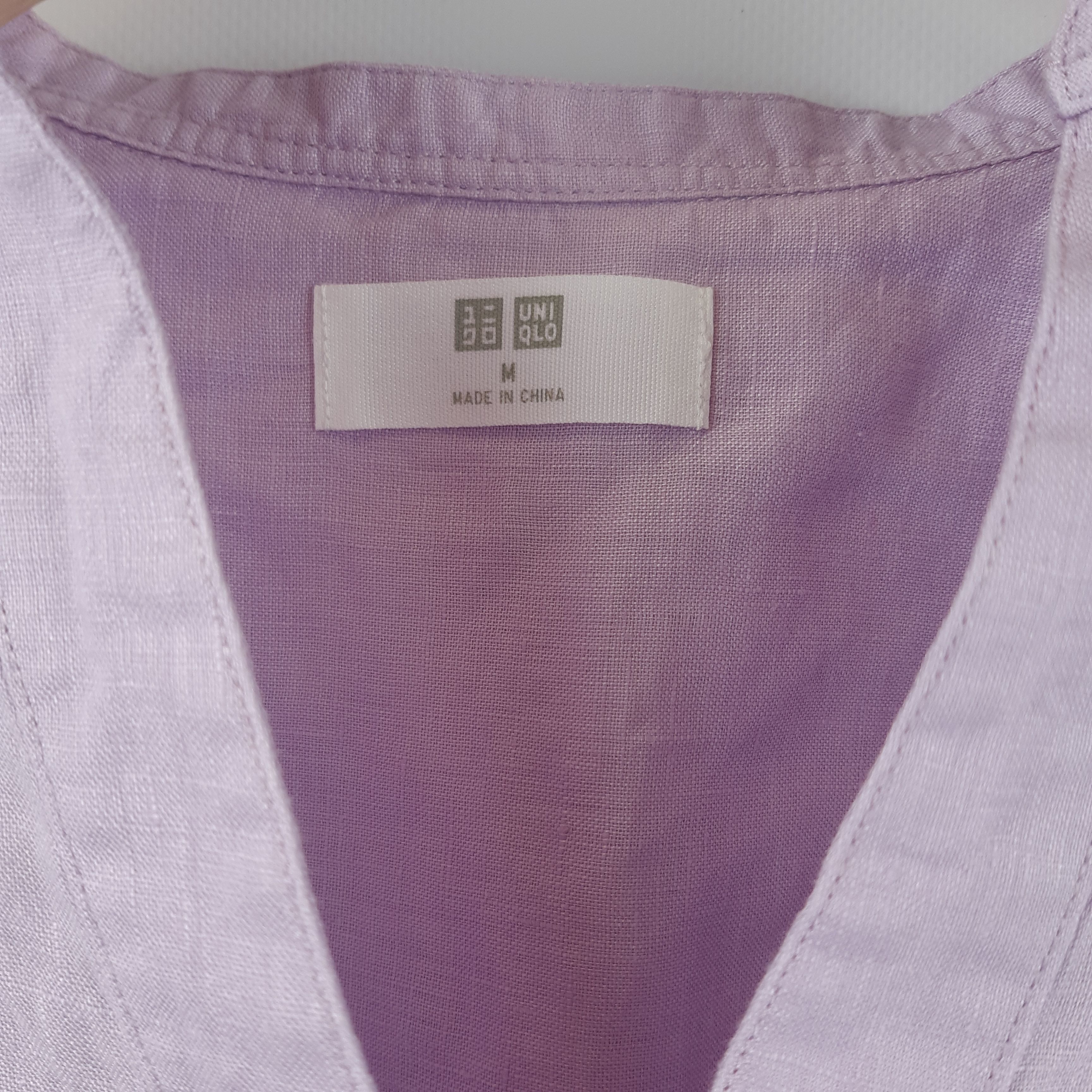 Uniqlo chemise violette - taille M - Photo 3