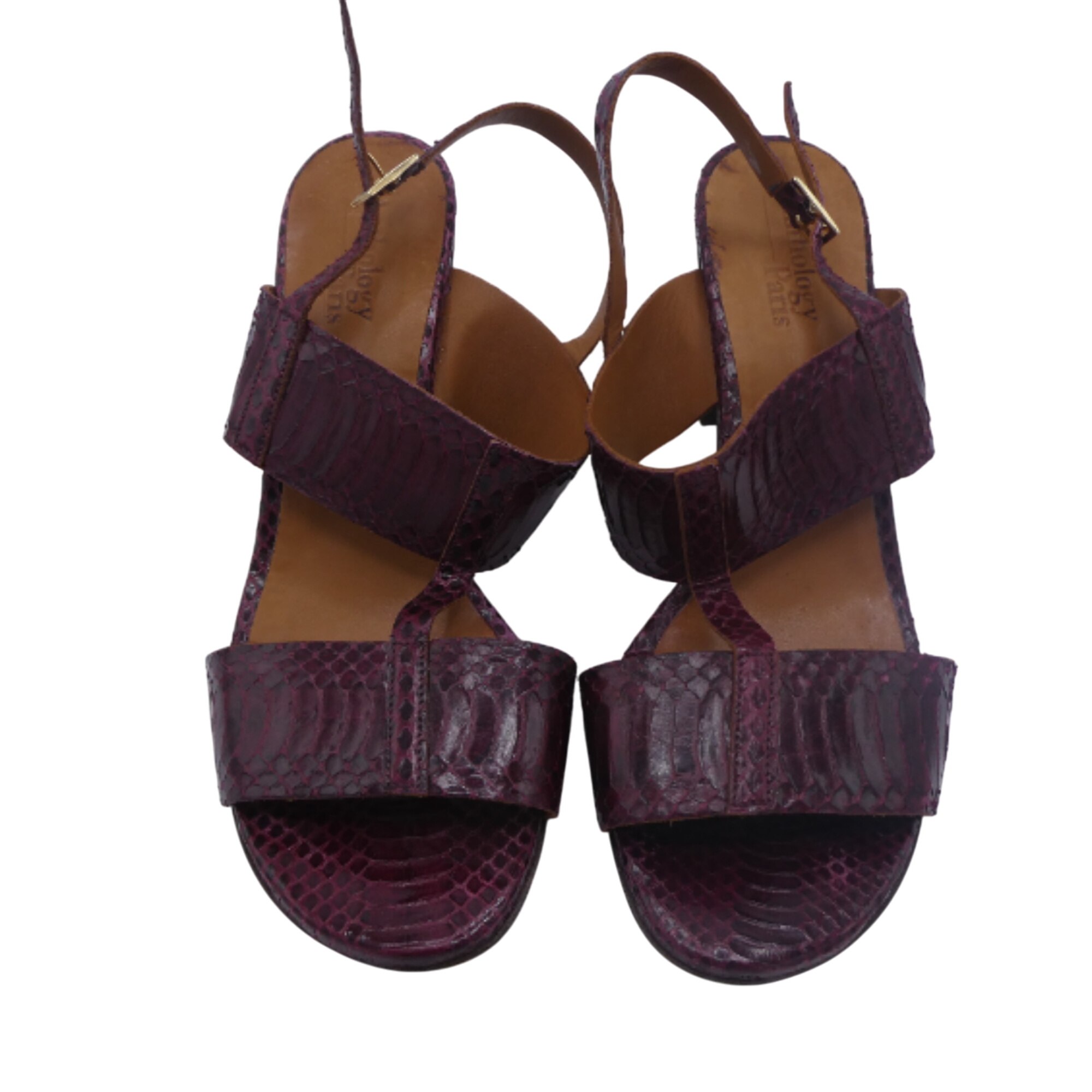 Anthology Paris - Sandales bordeaux - 40 - Label Emmaus - Modalova
