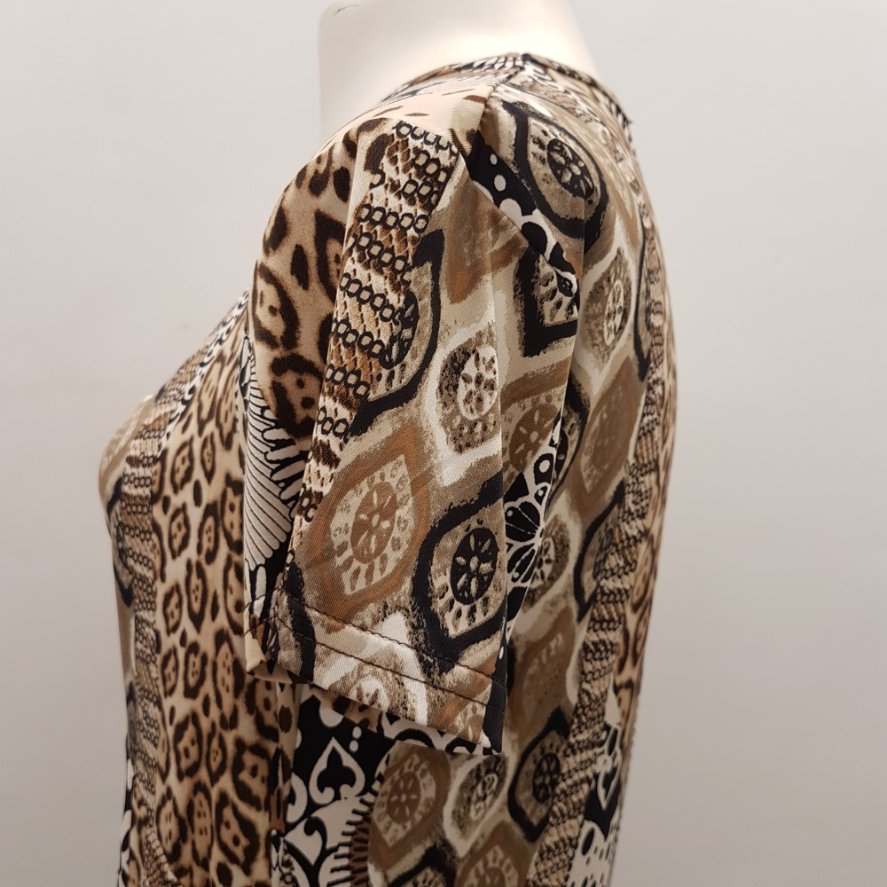 Top marron imprimé ethnique et animal - ARMAND THIERY - taille 2 - Photo 6