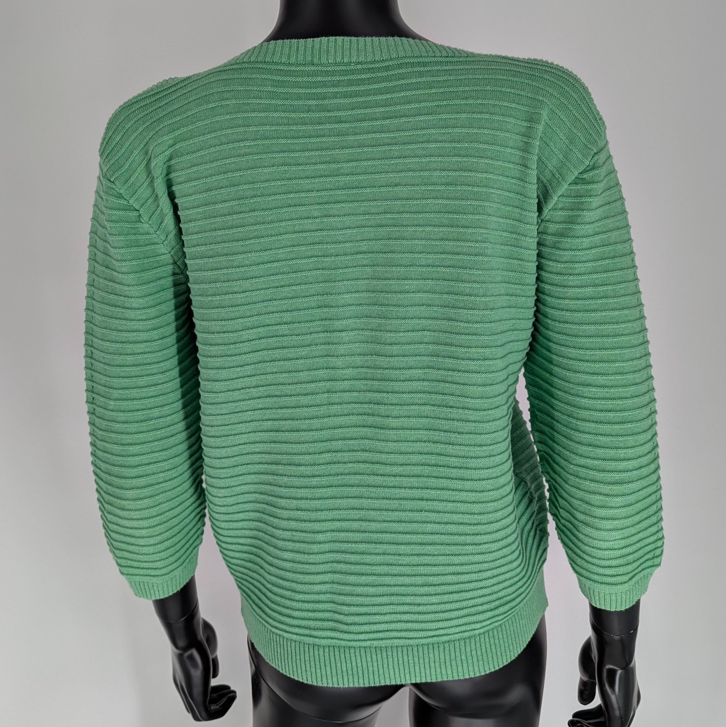 Pull léger MARBLE T.38 vert manches 3/4 - Photo 1