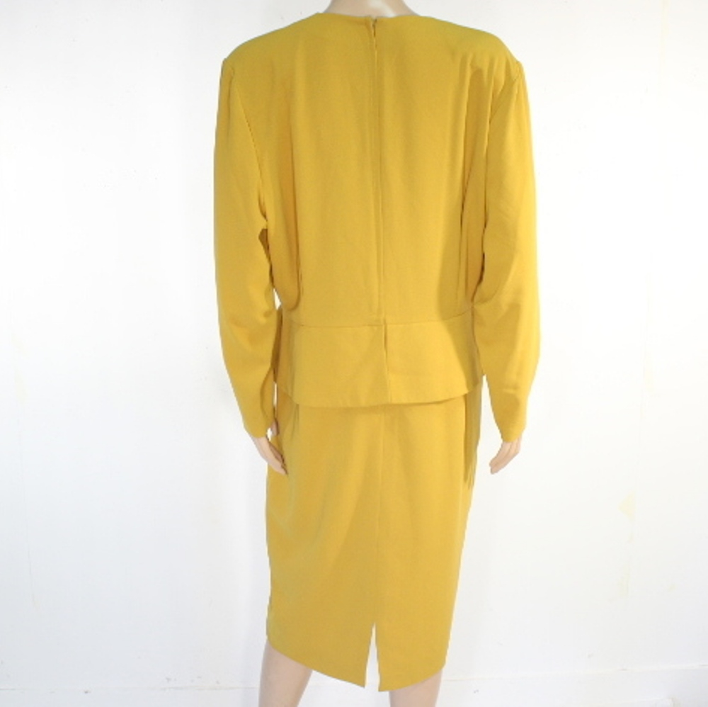 Robe Jaune Moutarde MARY WEST Taille 46 Bon état - Vue 3 - 