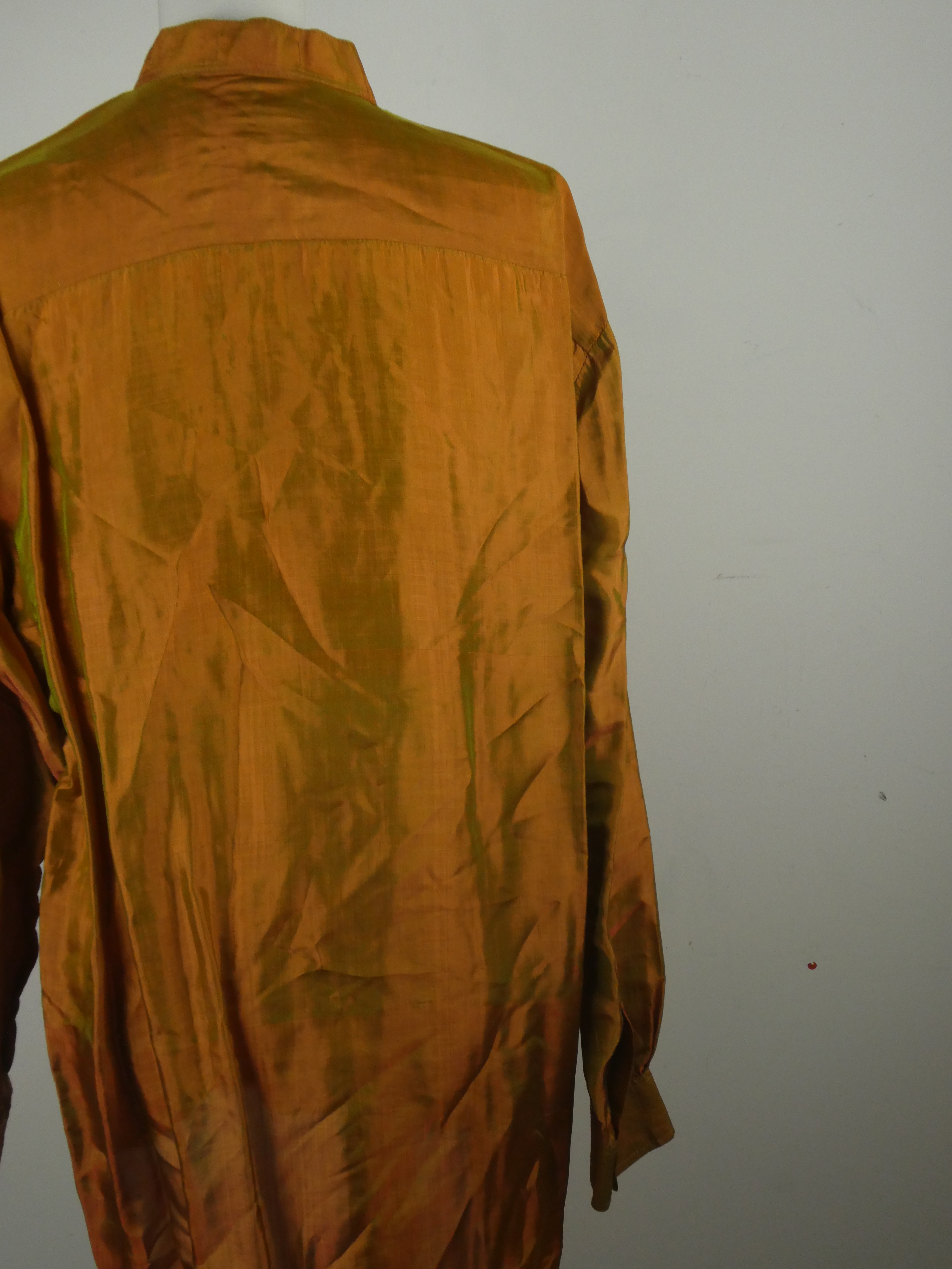Sytan chemise manches longues encolure mao effet irisé - Taille XL - Photo 9
