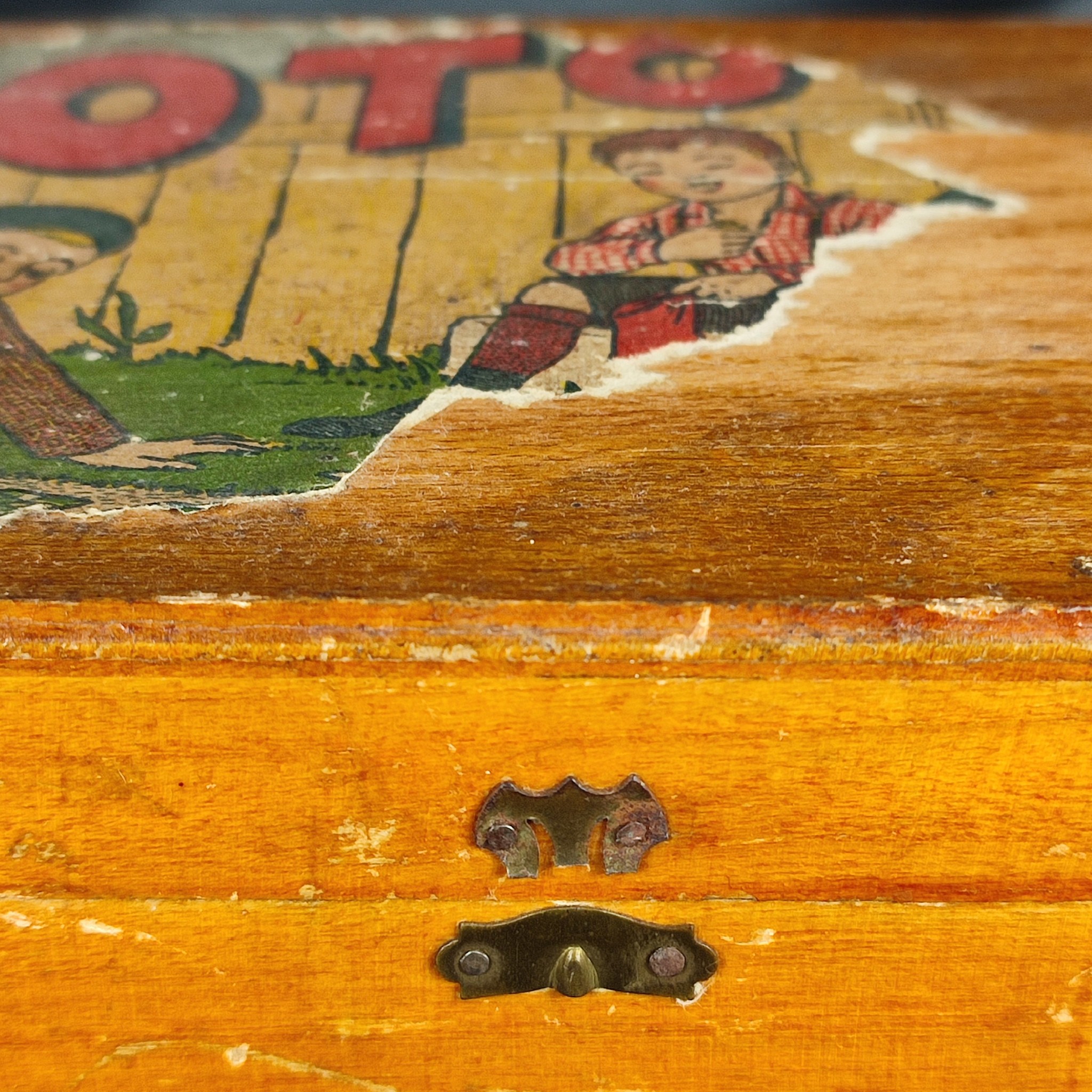 Ancien jeu de loto en bois (complet) - années 1950-1960 État correct - Vue 5 - 