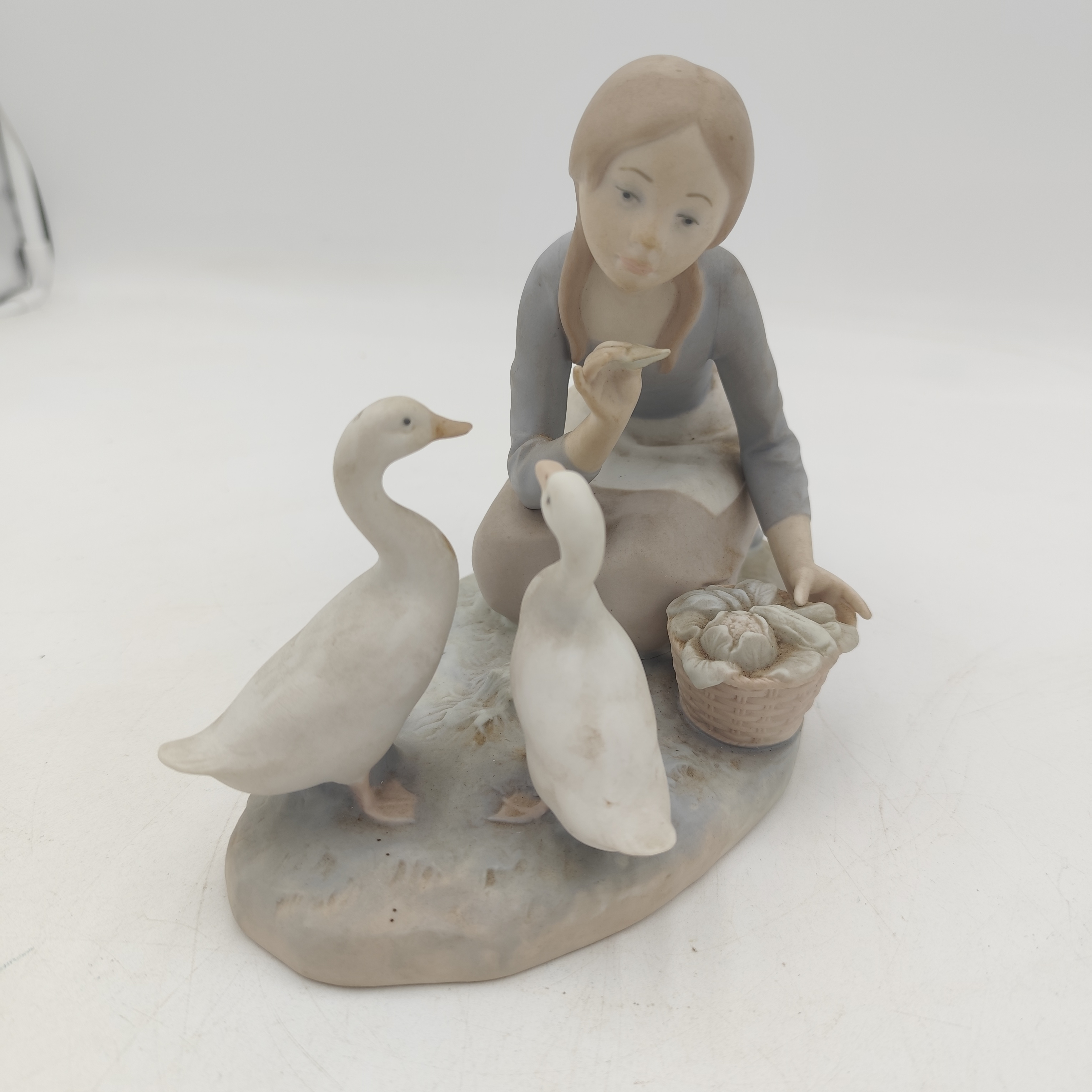 Statue "Nourrir les canards" - Lladro - Espagne Bon état - Vue 2 - 